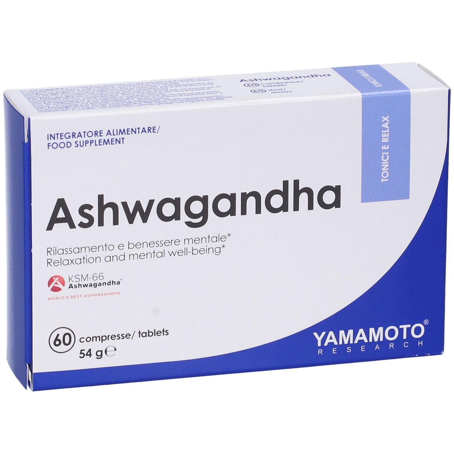 Yamamoto® Research Ashwagandha KSM-66® Compresse