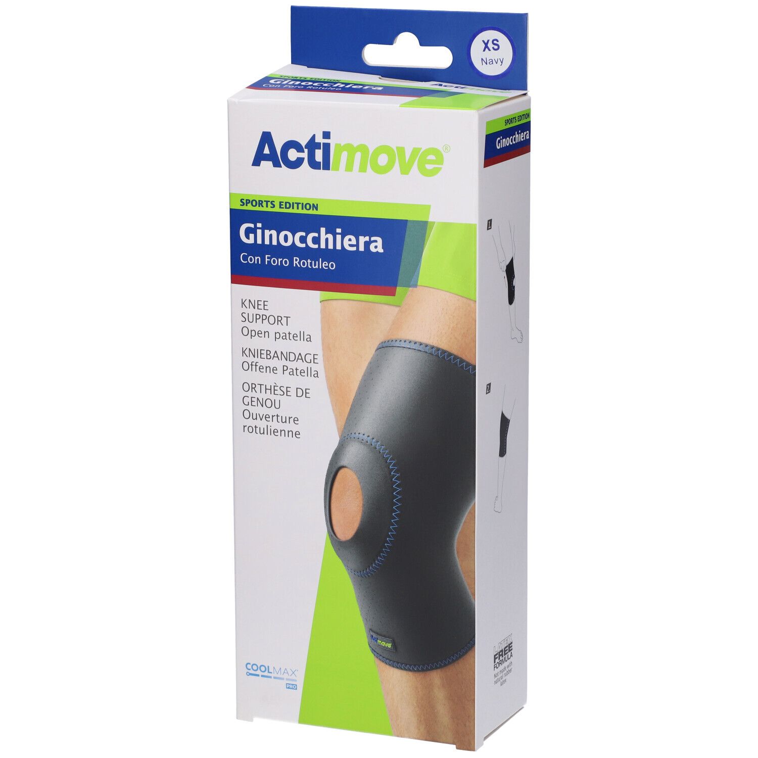 Actimove Sports Edition Ginocchiera Con Foro Rotuleo XS