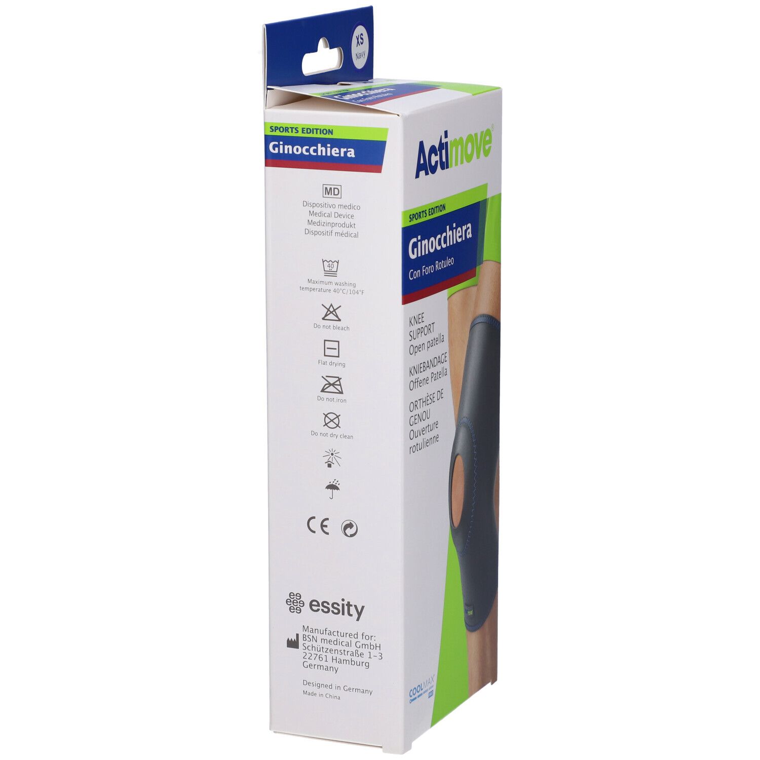 Actimove Sports Edition Ginocchiera Con Foro Rotuleo XS