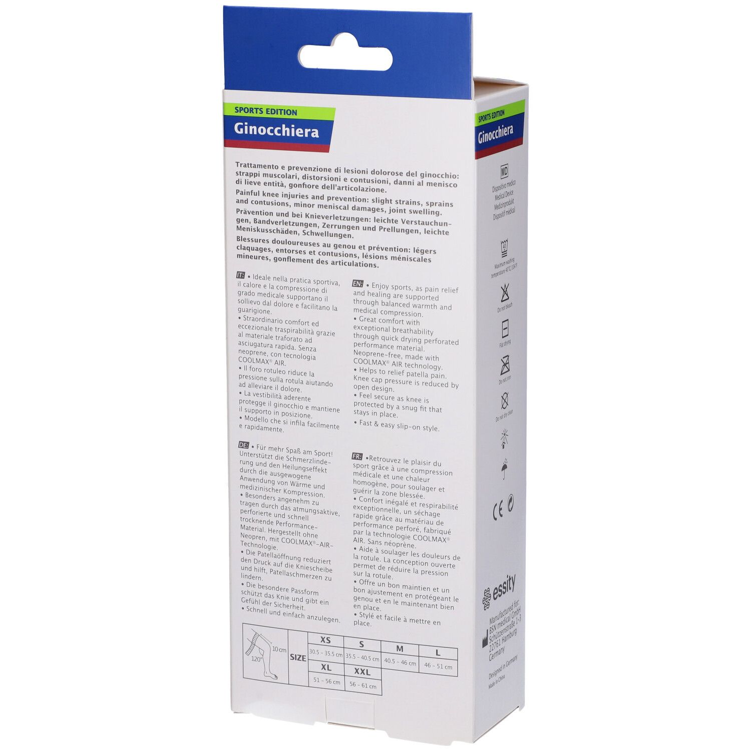 Actimove Sports Edition Ginocchiera Con Foro Rotuleo XS