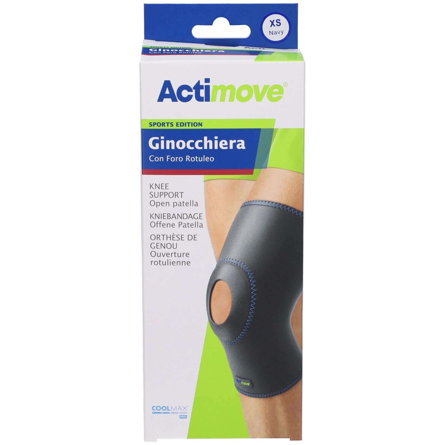 Actimove Sports Edition Ginocchiera Con Foro Rotuleo XS