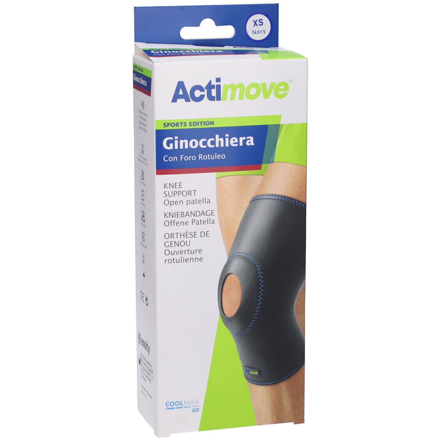 Actimove Sports Edition Ginocchiera Con Foro Rotuleo XS