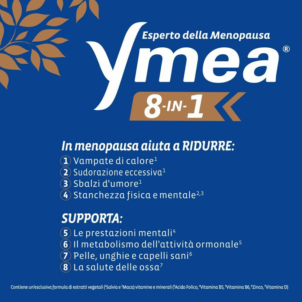 Ymea 8 In 1 Per Disturbi Comuni Della Menopausa