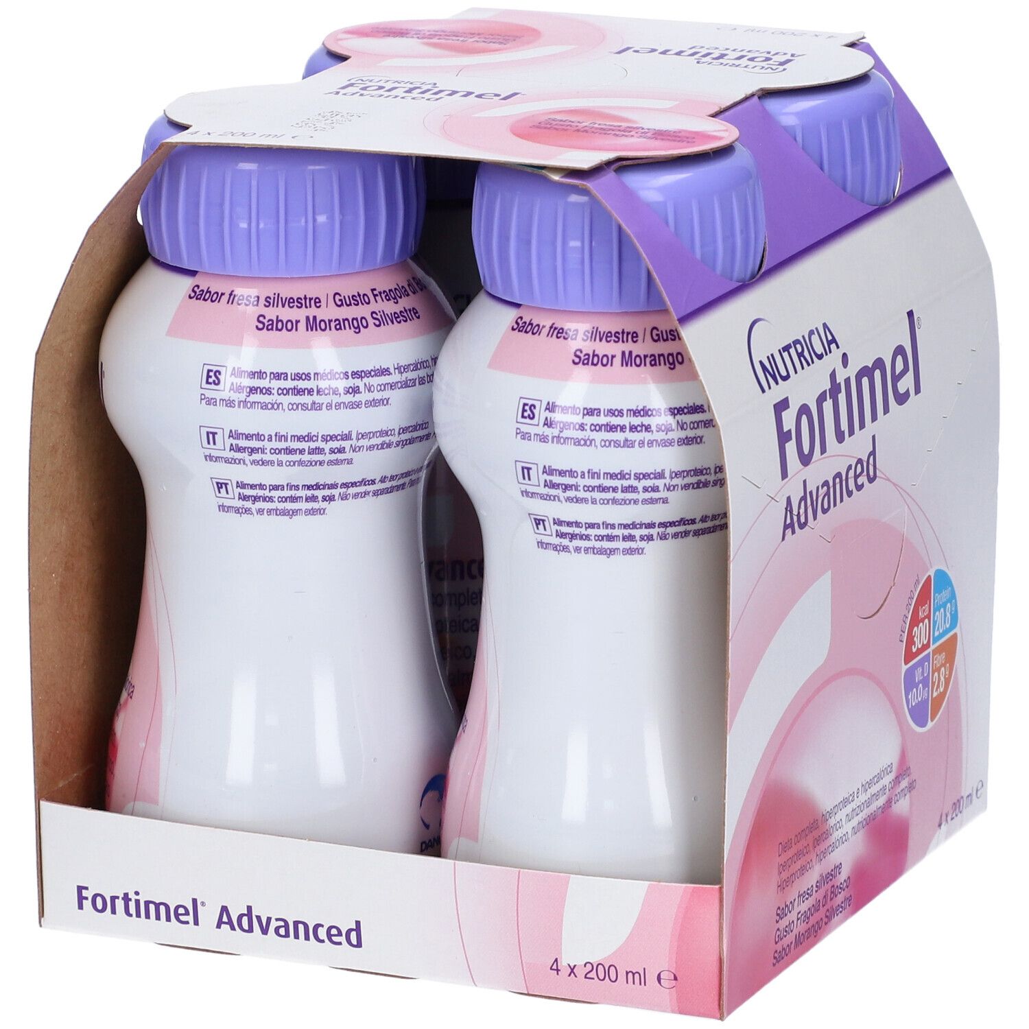 Fortimel Advanced Fragola Di Bosco 4 X 200 Ml