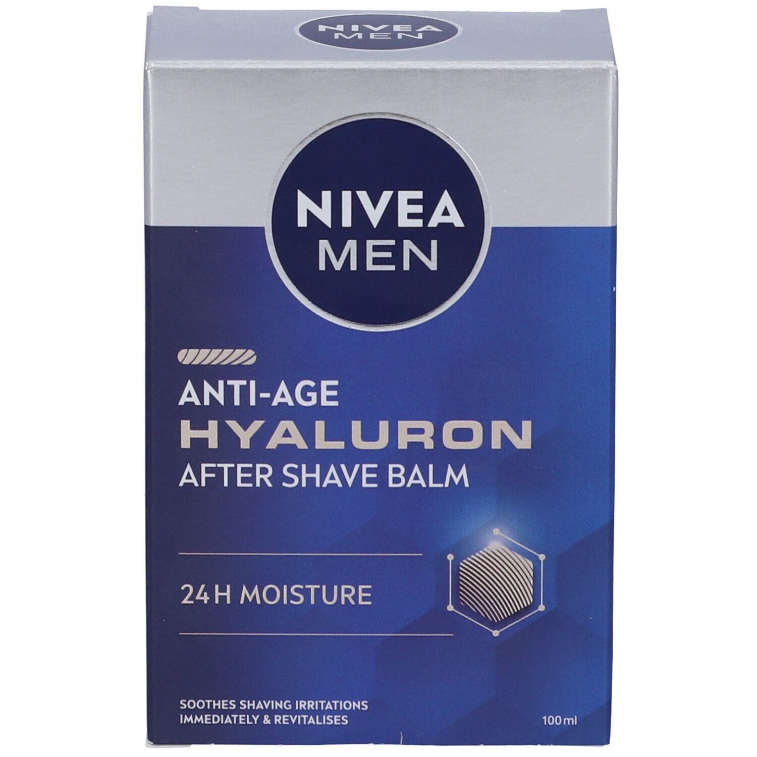Nivea Men Anti-Age Hyaluron Balsamo Dopobarba 100 ml, Dopobarba uomo idratante per pelli mature