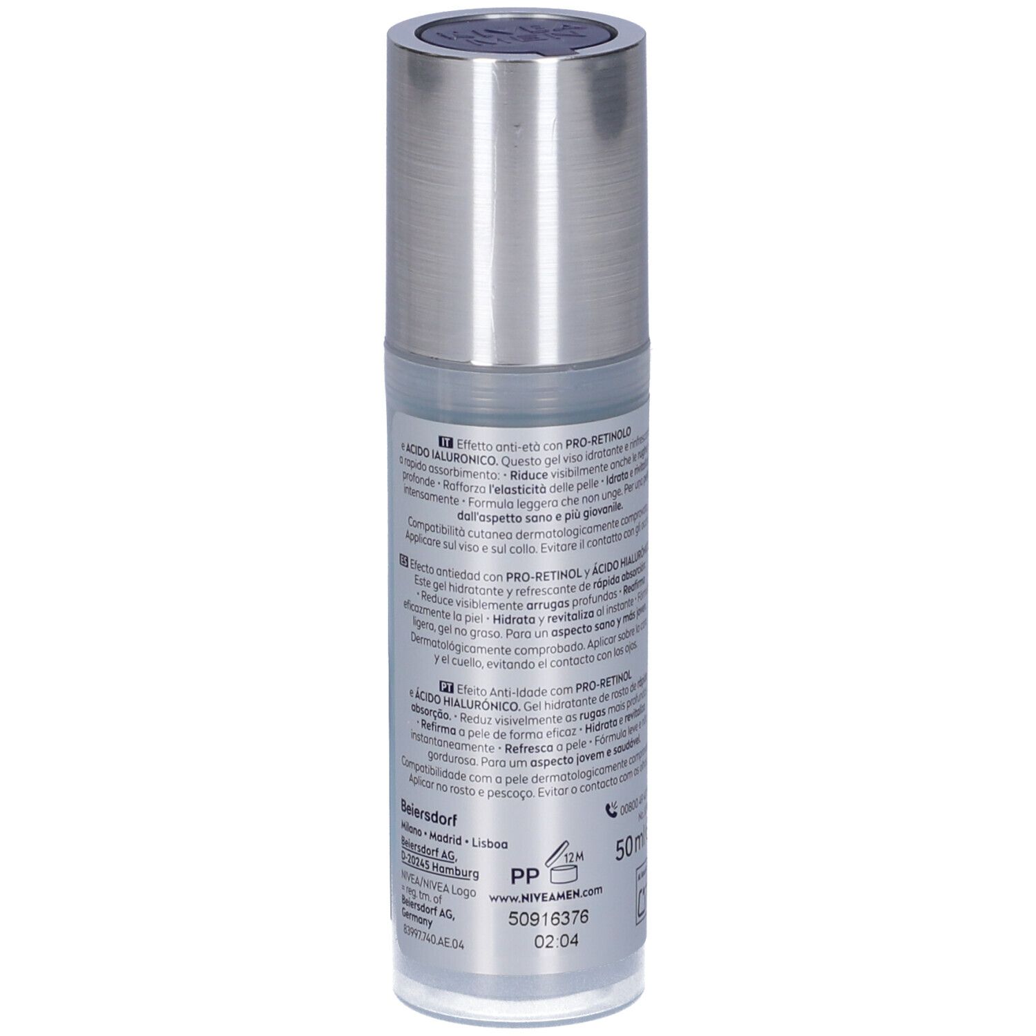 Nivea Men Anti-Age Hyaluron Gel Viso Idratante