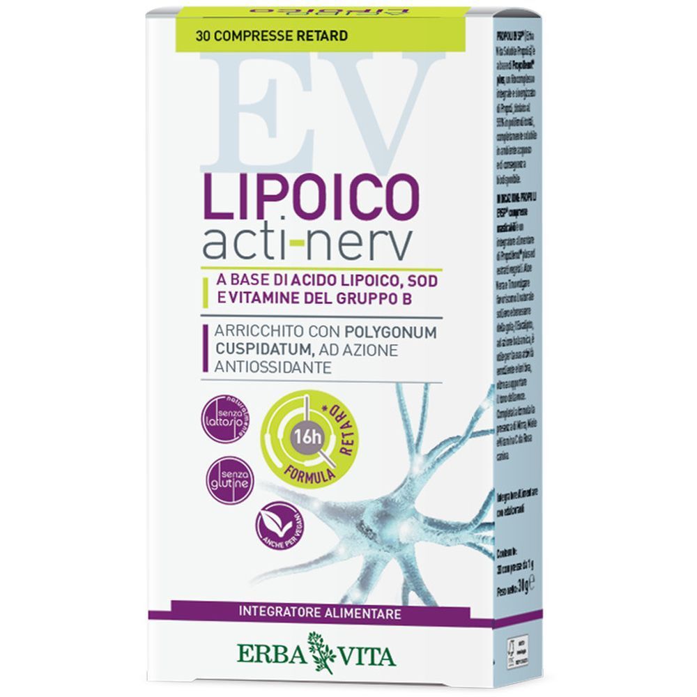 Lipoico Acti Nerv Retard 30 Compresse