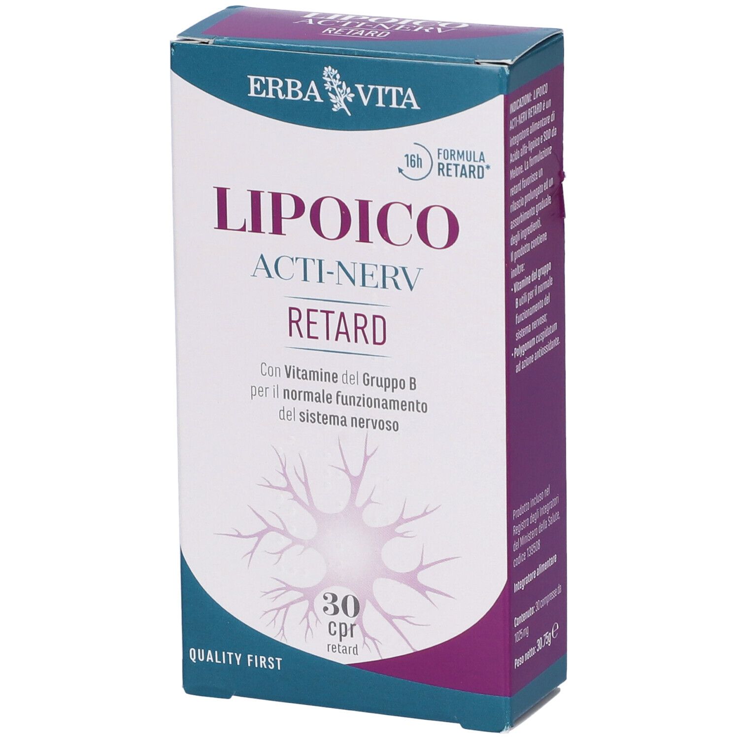 Lipoico Acti Nerv Retard 30 Compresse