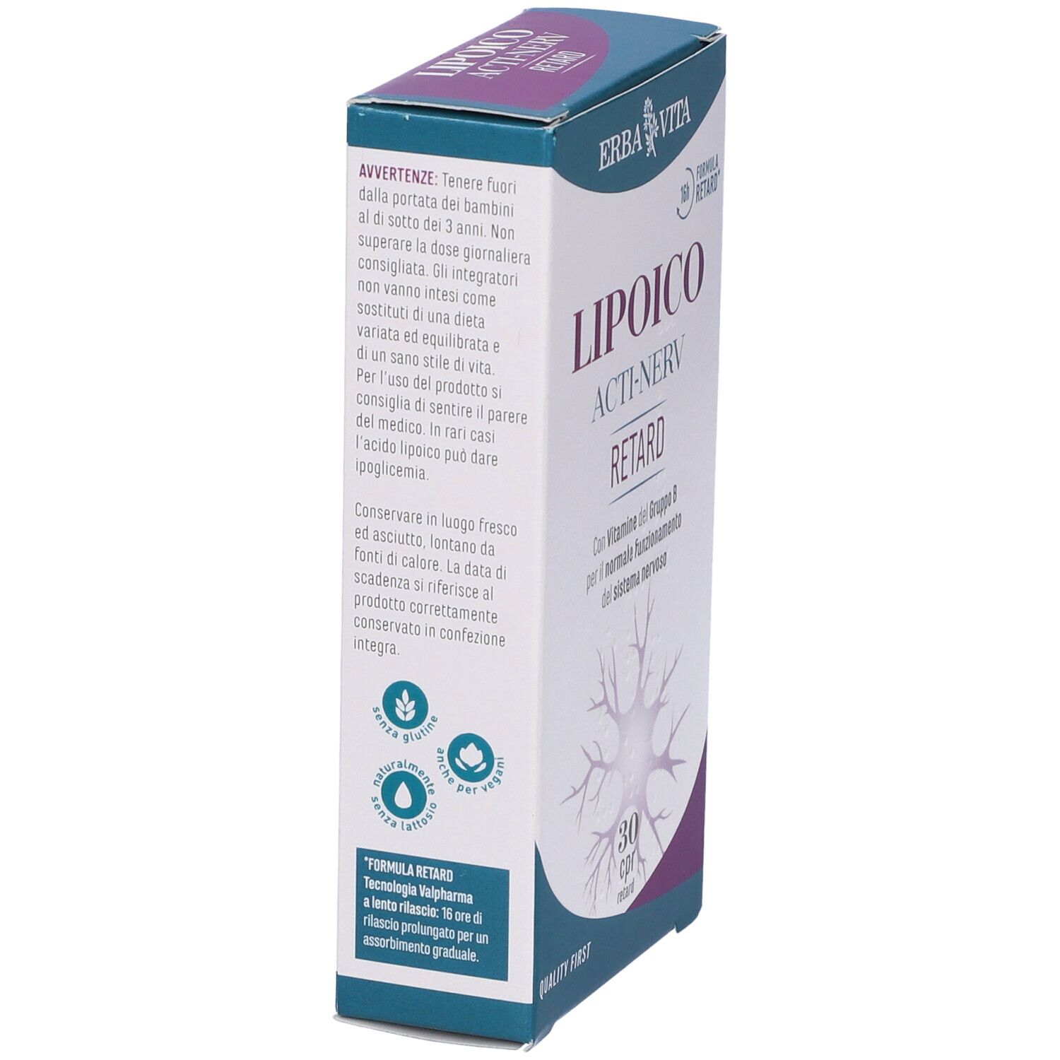Lipoico Acti Nerv Retard 30 Compresse