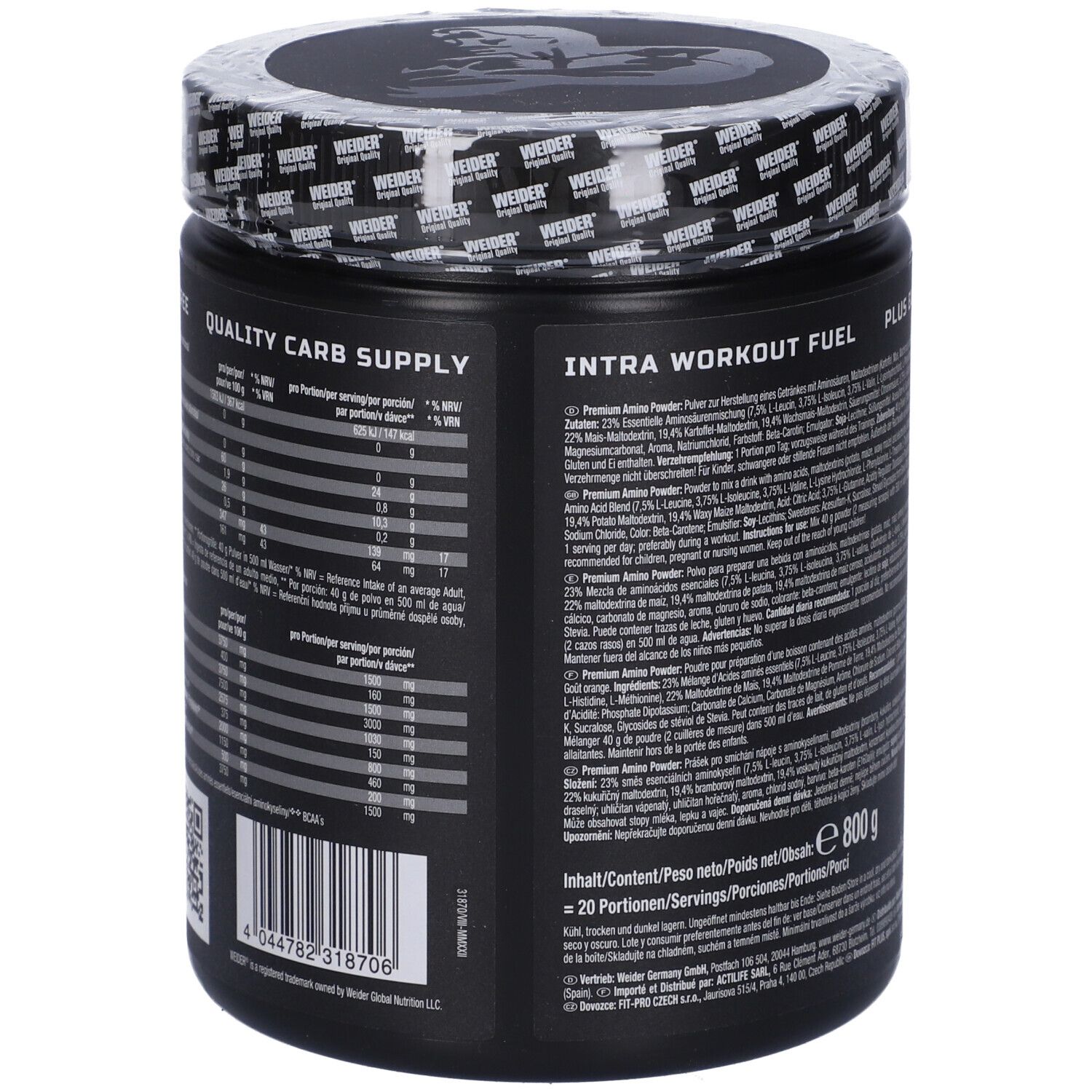Weider Premium Amino Intra Workout Arancia