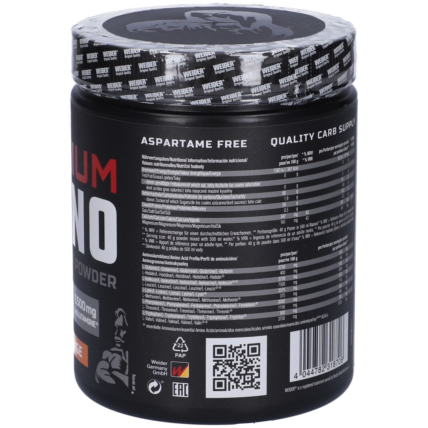 Weider Premium Amino Intra Workout Arancia