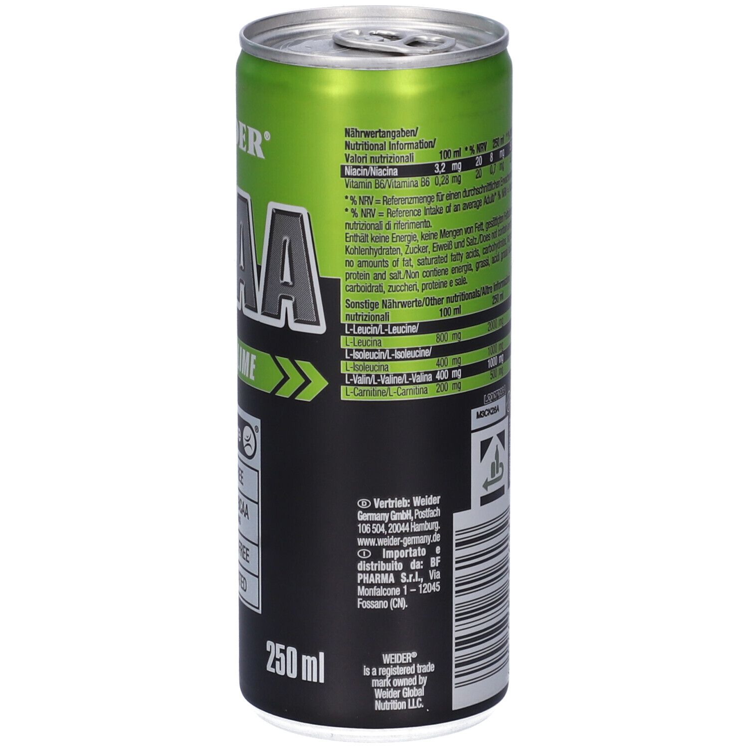 Weider BCAA RTD Lemon-Lime