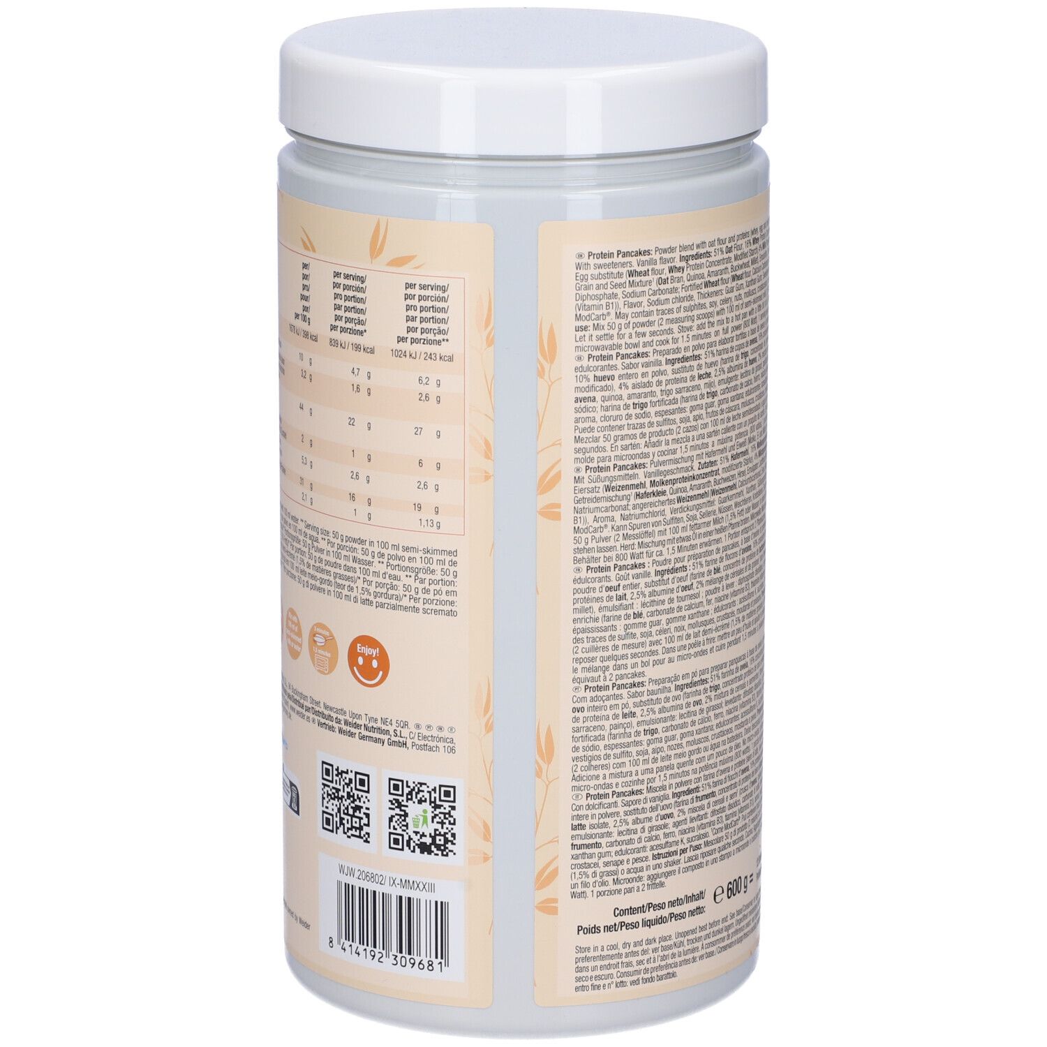 Weider Pancake Mix Vaniglia