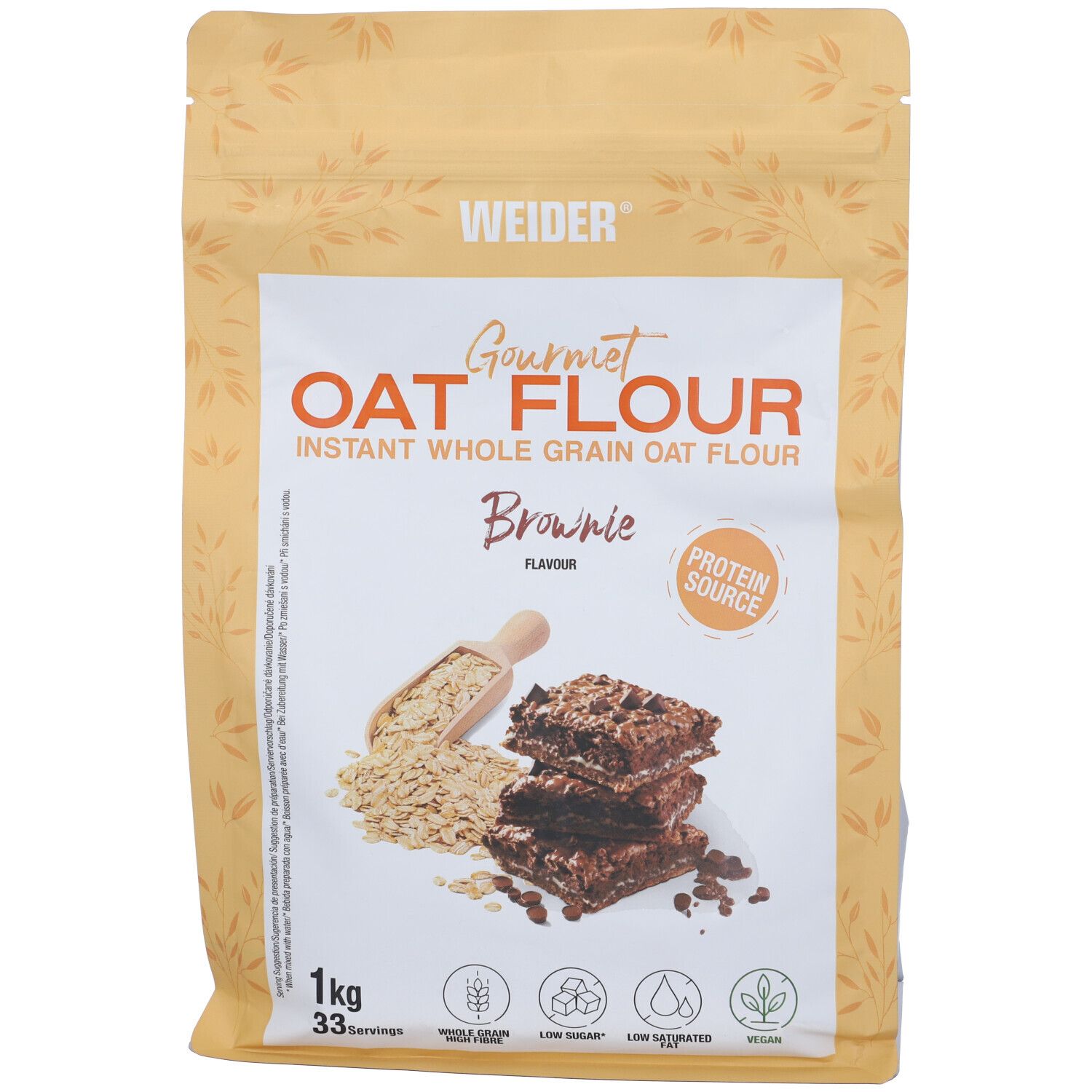 Weider Oat Flour Brownie