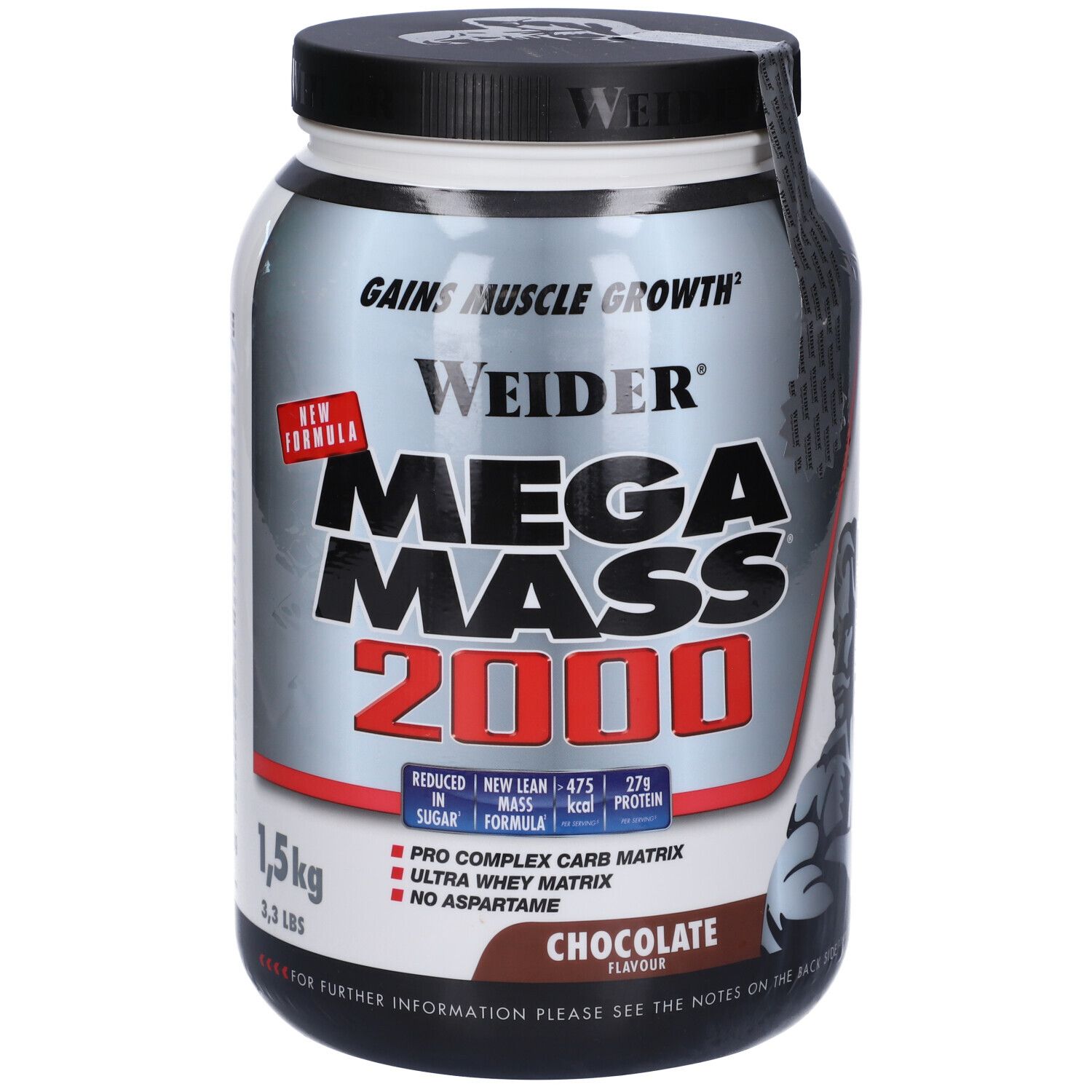 Weider Super Mega Mass 2000 Cioccolato 1,5 Kg