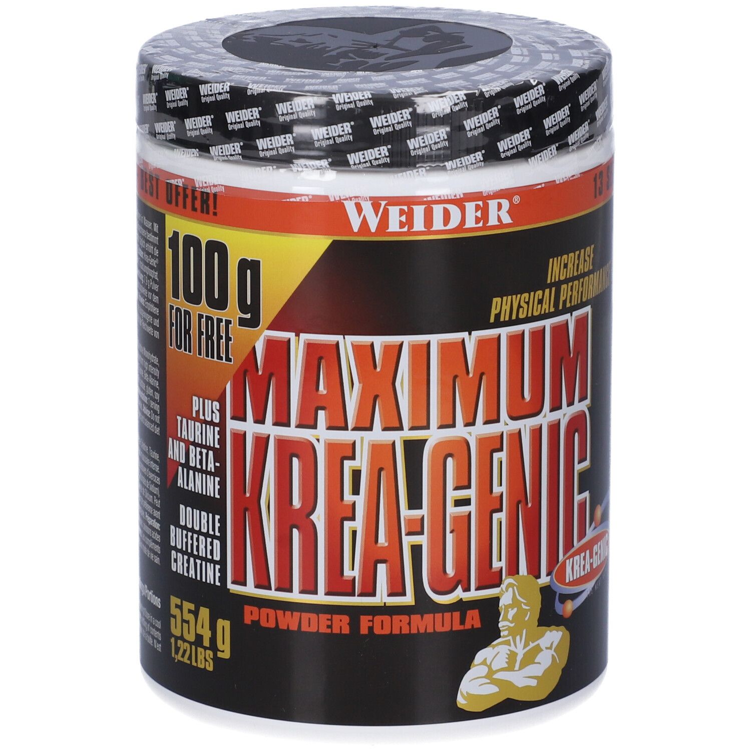Weider Maximum Krea Genic Polvere 554 G