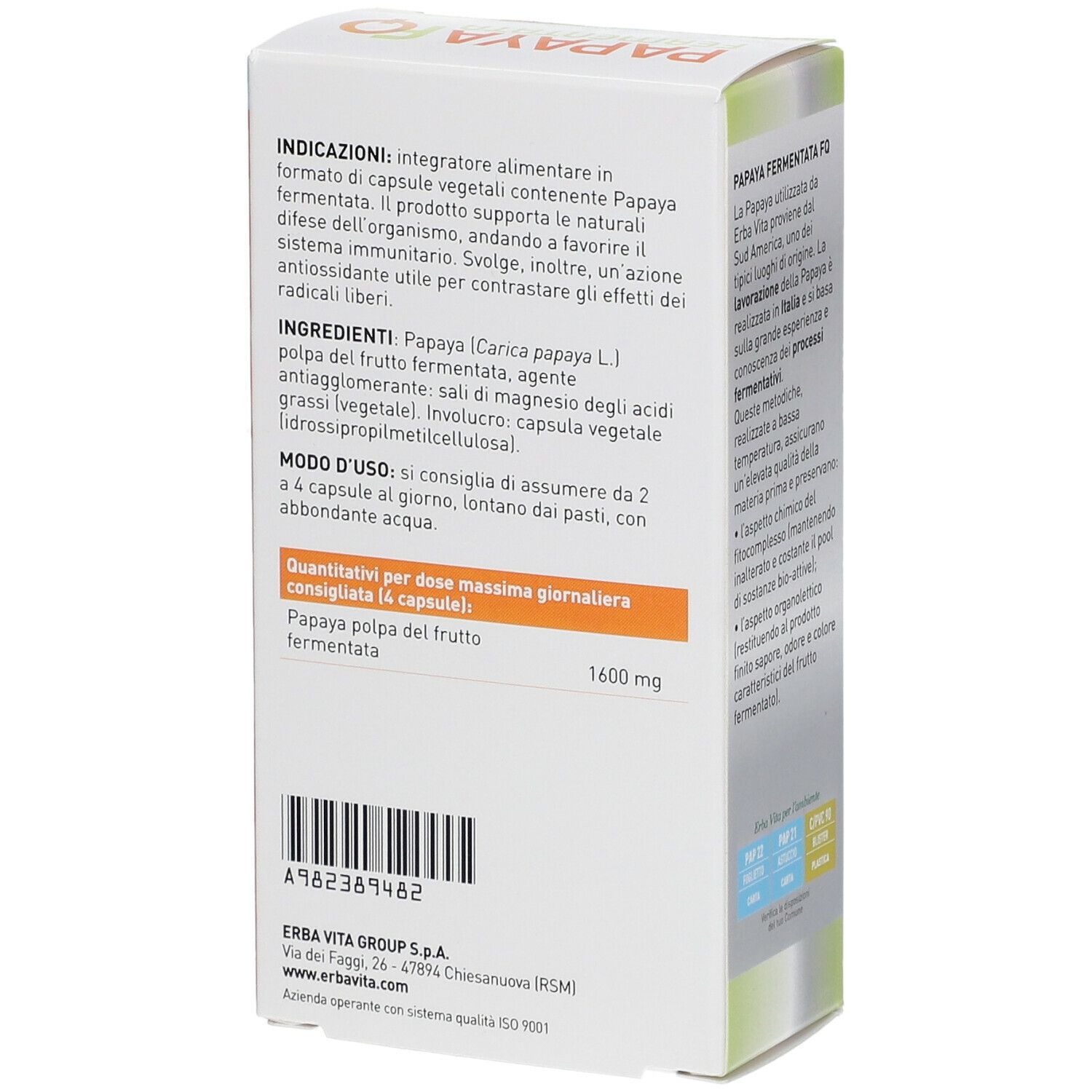 ERBA VITA Papaya Fermentata FQ Capsule