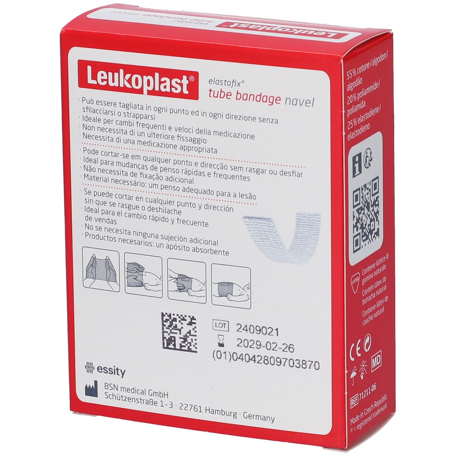 Leucoplast Rete Tubolare Elastica Ombelico 2,50m