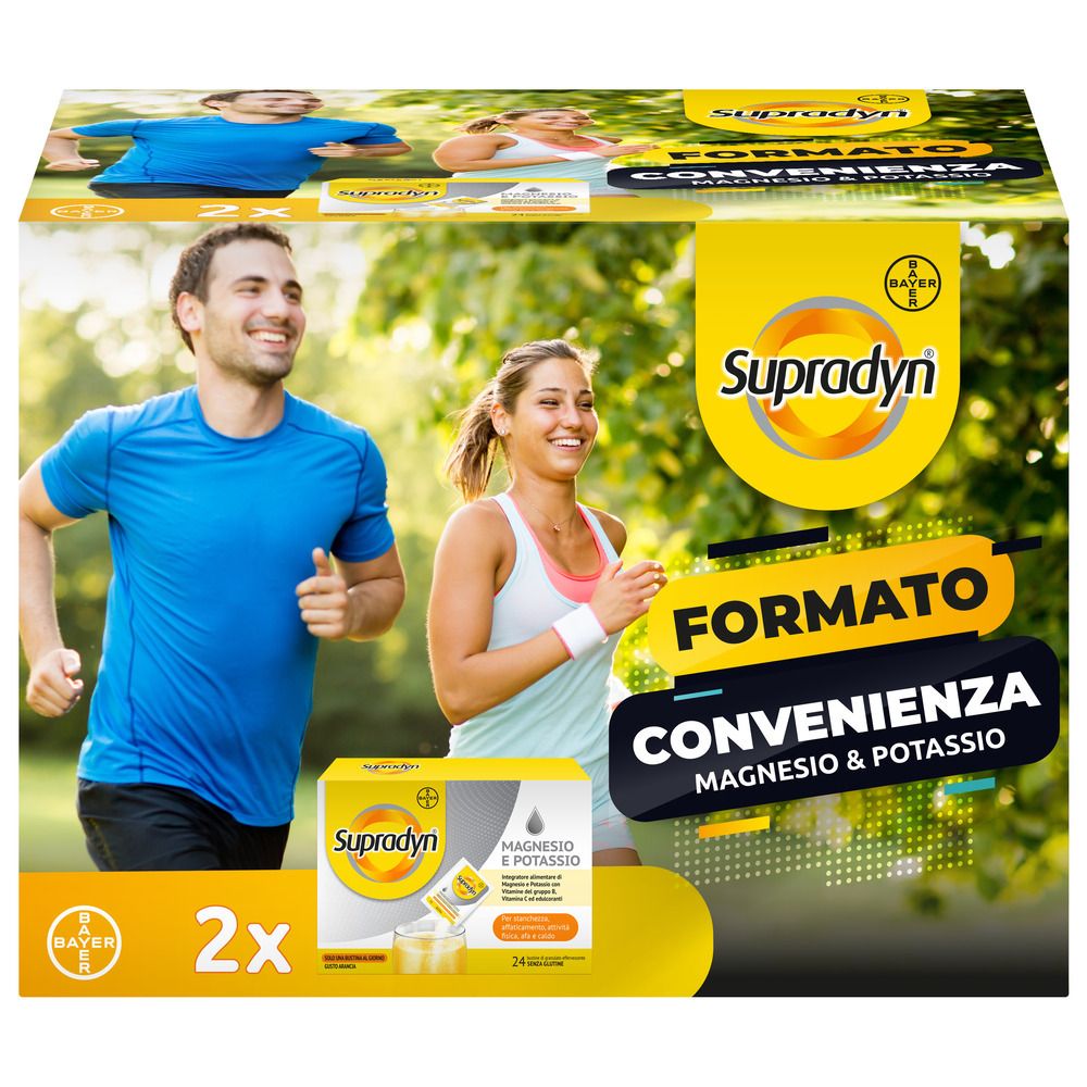 Supradyn Magnesio e Potassio Integratore Bustine Edizione Limitata + SUPRADYN MAGNESIO E POTASSIO 14 BUSTINE GRATIS