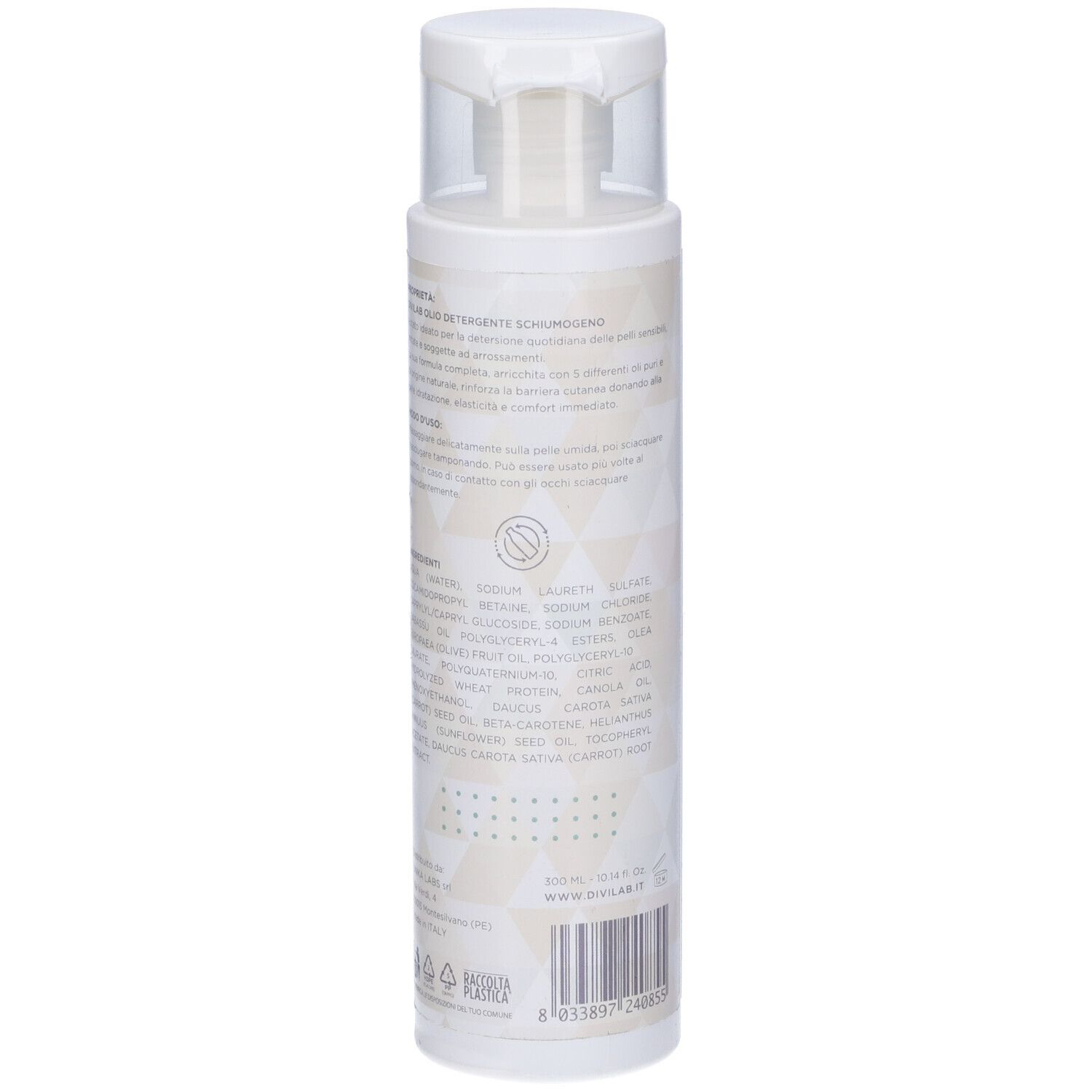 Divilab Olio Detergente Schiumogeno 300 Ml