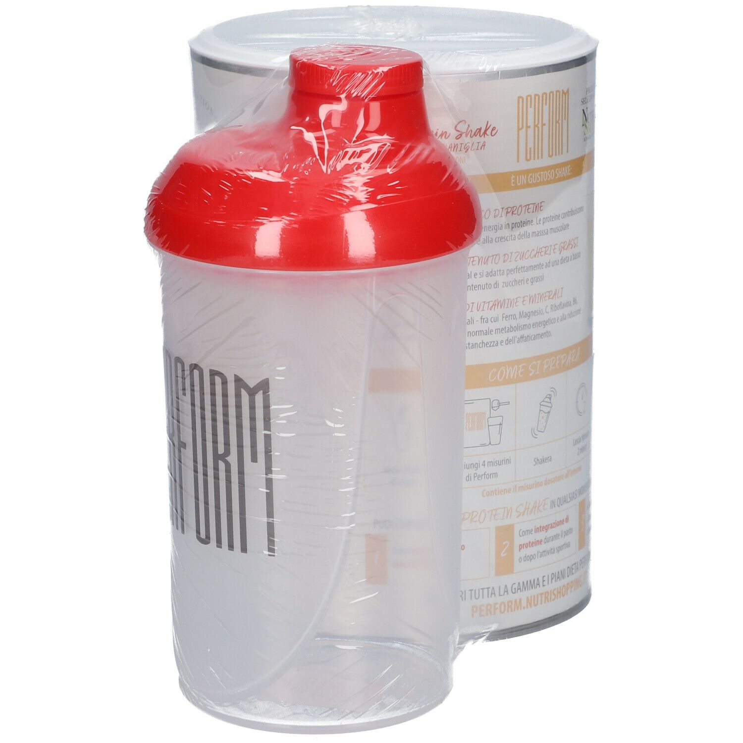 PERFORM Protein Shake Gusto Vaniglia con Shaker