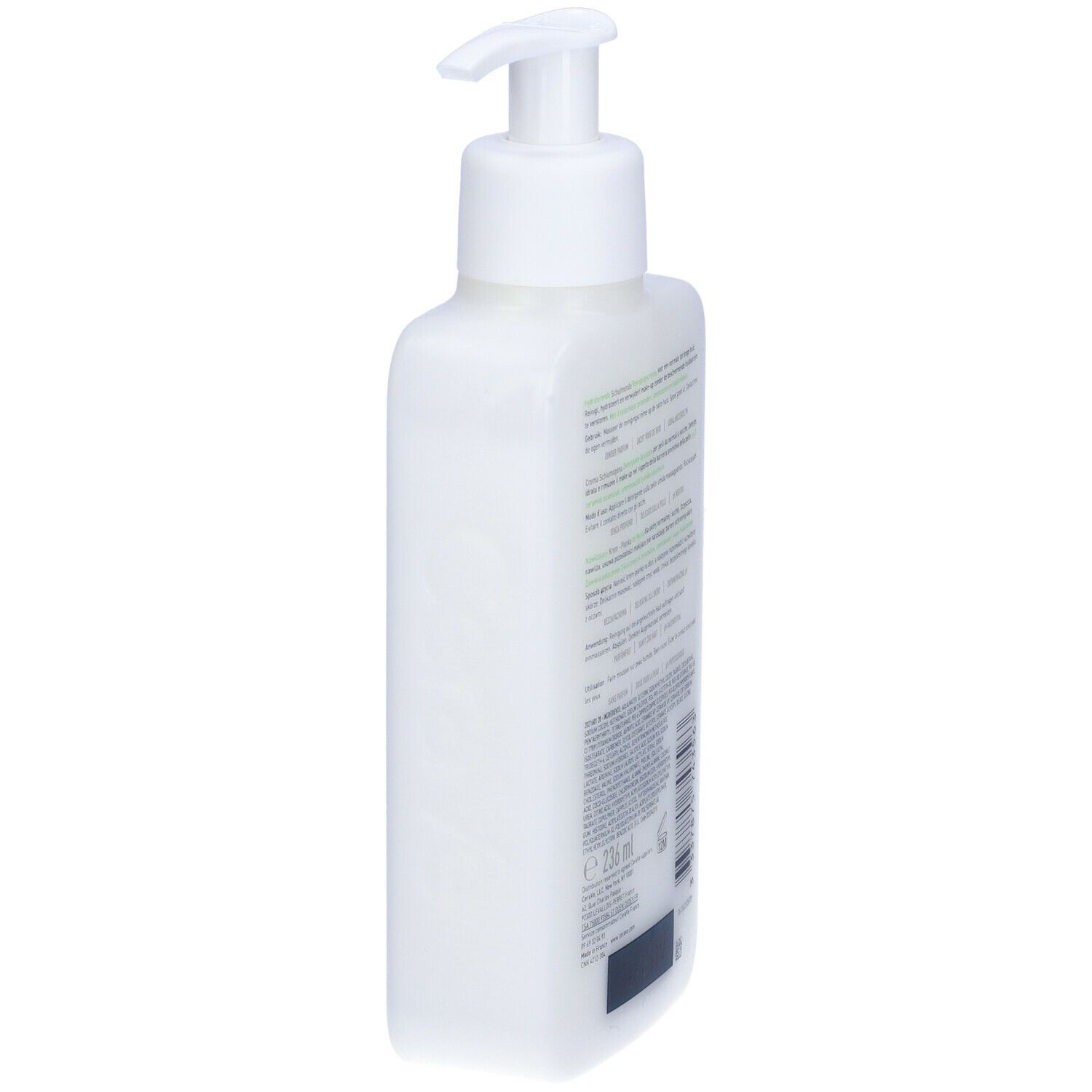 CeraVe Detergente crema-schiuma idratante Deterge ed Idrata. Con 3 ceramidi essenziali, acido ialuronico e tecnologia MVE 236 ml