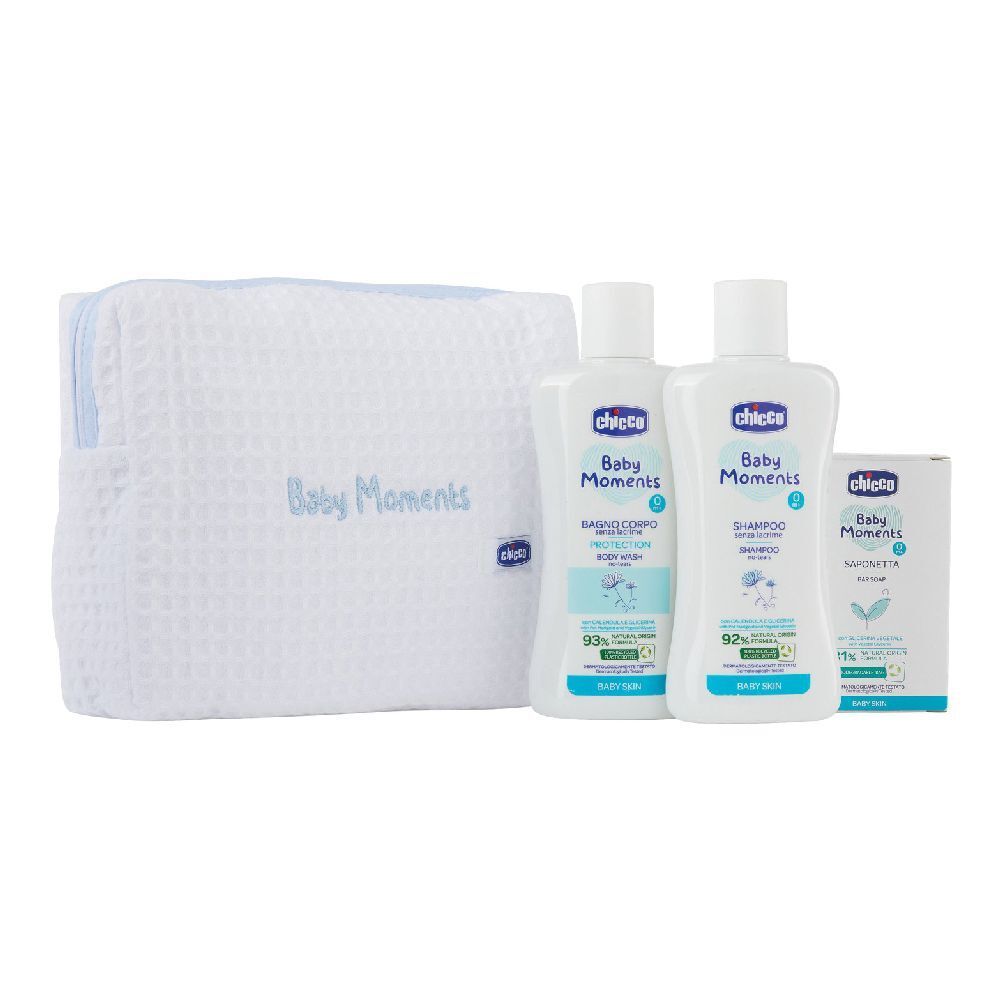 Ch Bm Beauty Bag Zip Azzurro