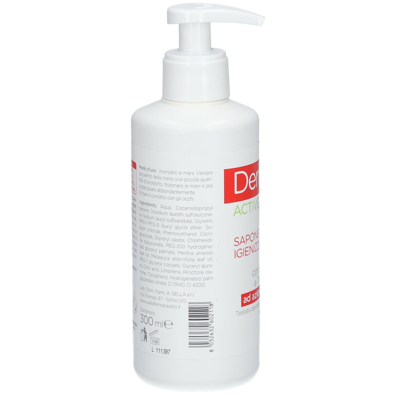 SELLA Derigyn - Active Fast Ph 5,5 Sapone Mani Igienizzante