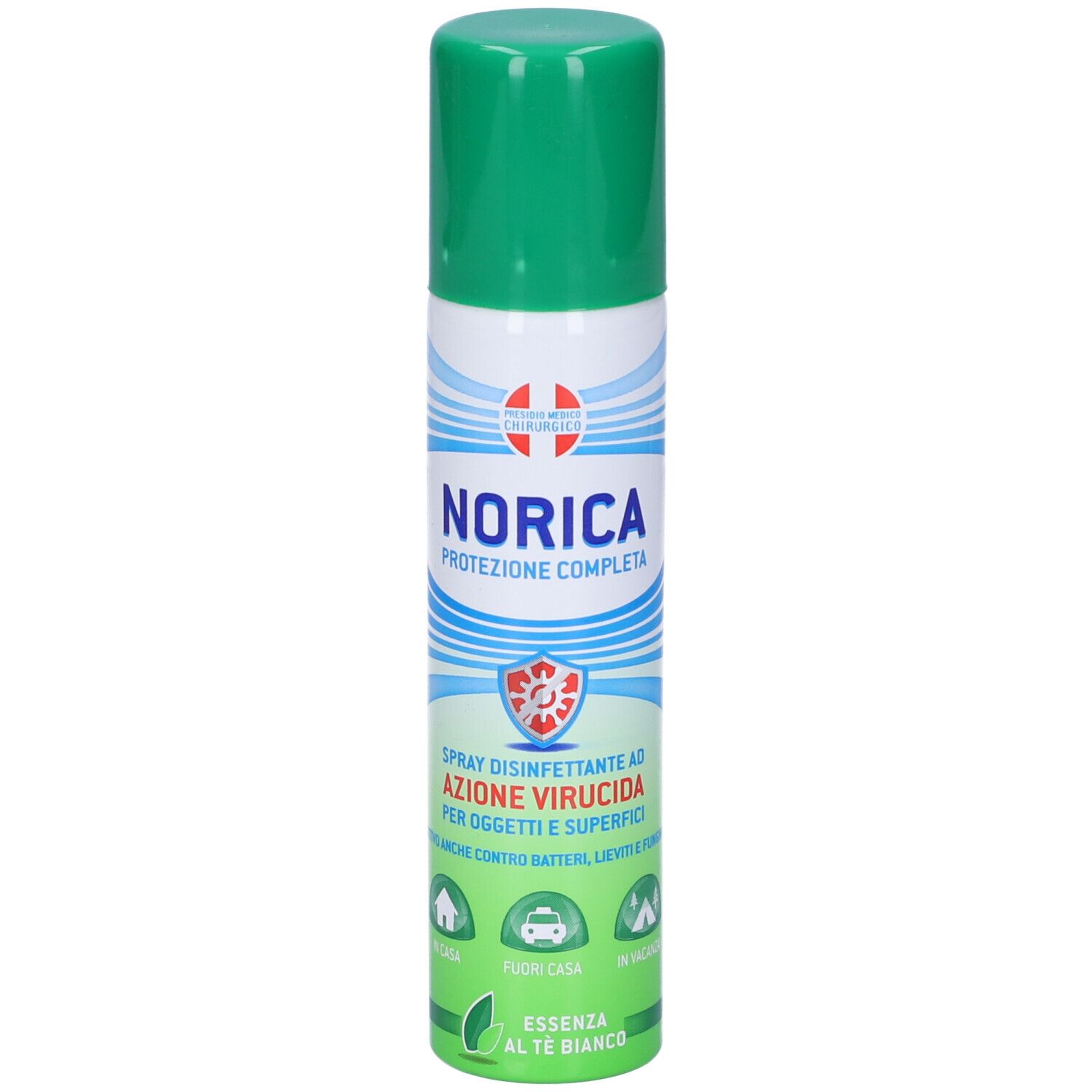 Norica Protezione Completa Spray Disinfettante Ad Azione Virucida Per  Oggetti E Superfici Essenza Al Tè Bianco 75 ml