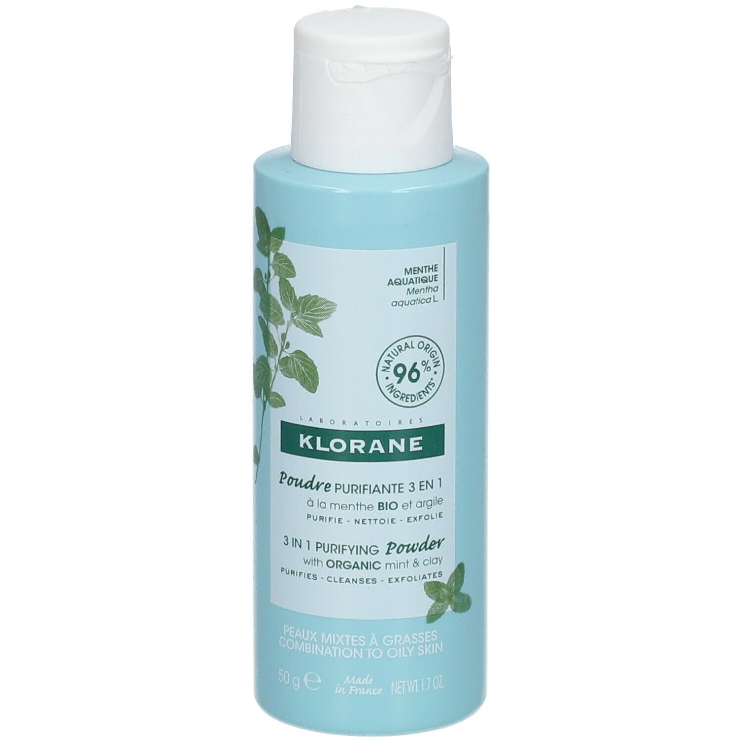 KLORANE Polvere Purificante 3 in 1 alla Menta BIO e all'Argilla