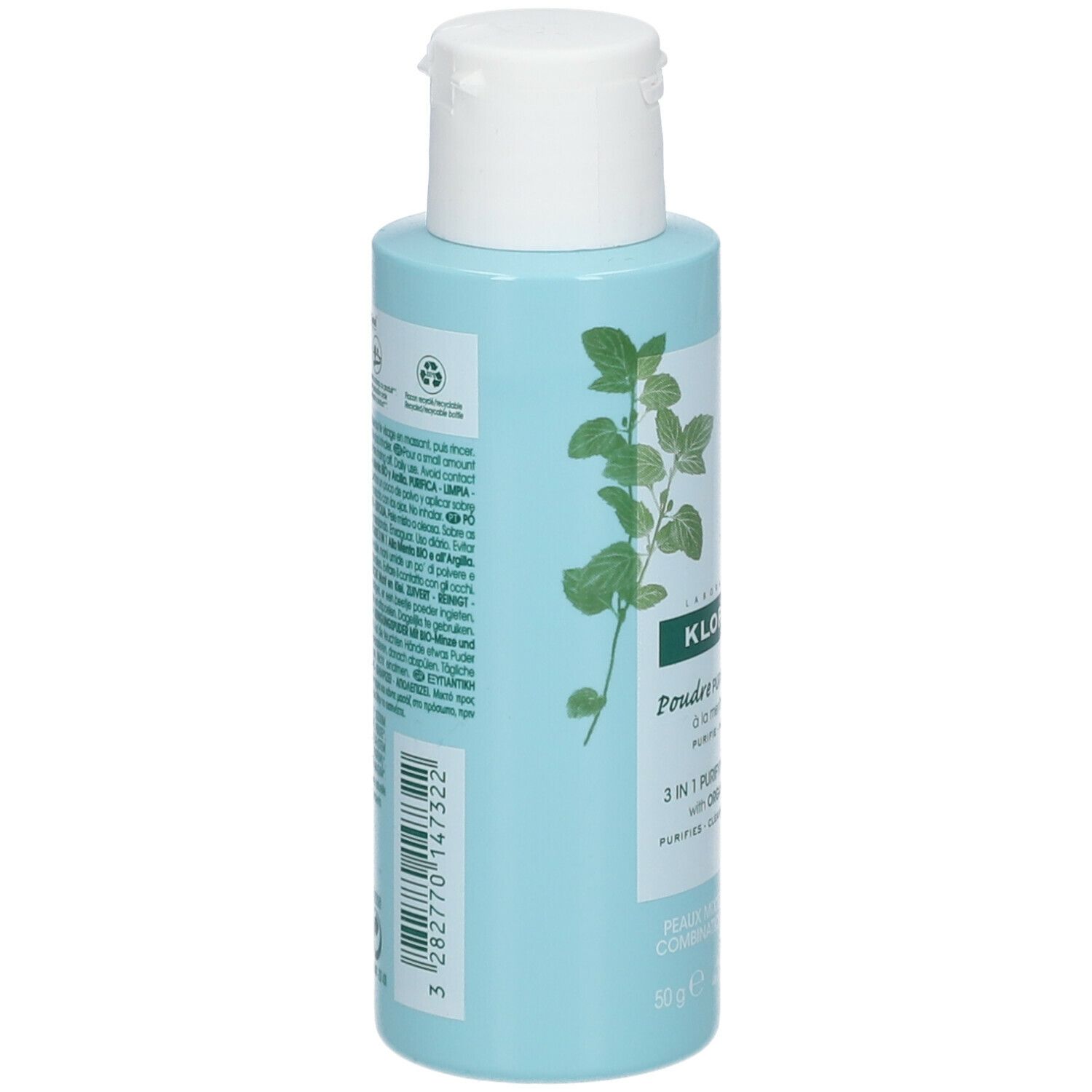 KLORANE Polvere Purificante 3 in 1 alla Menta BIO e all'Argilla