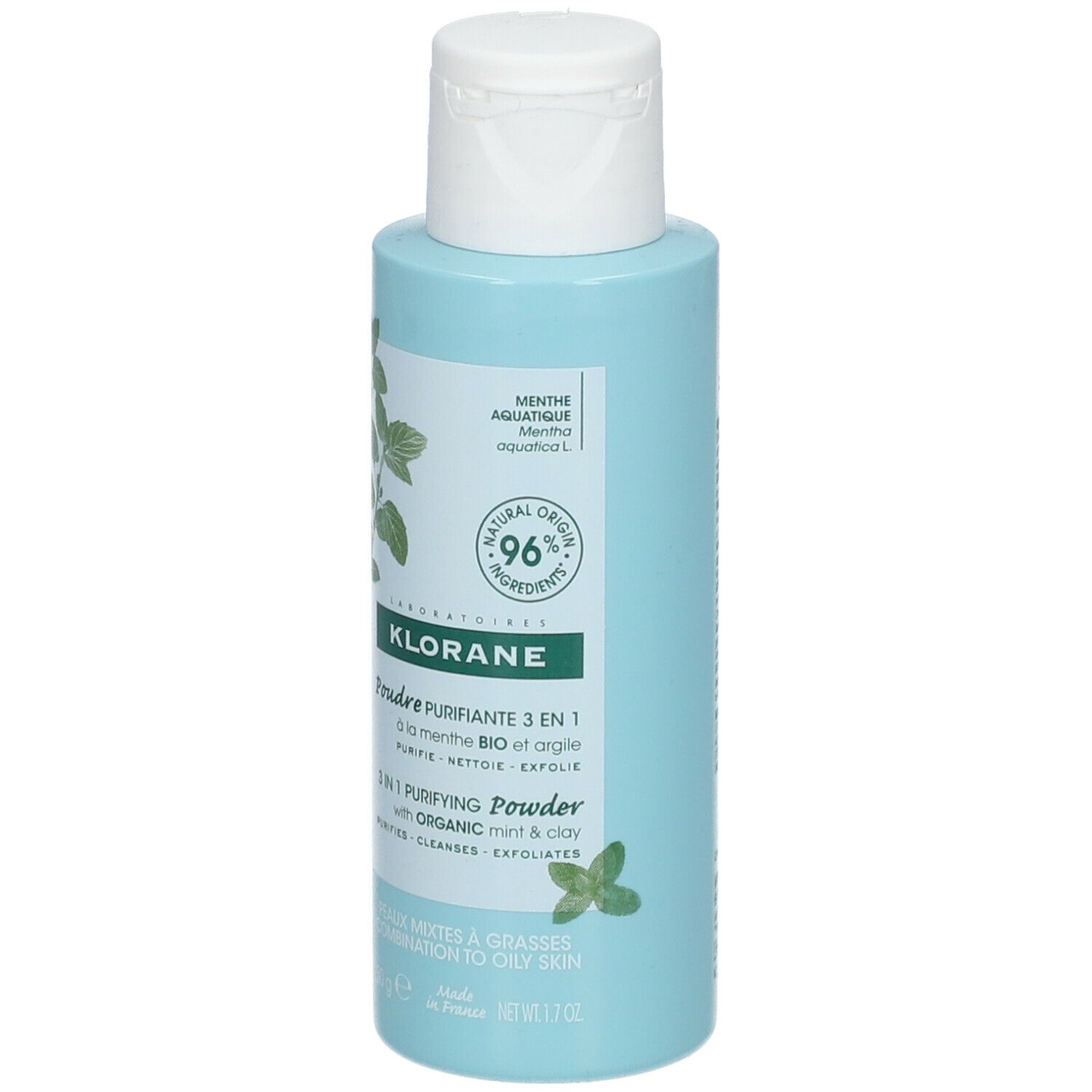 KLORANE Polvere Purificante 3 in 1 alla Menta BIO e all'Argilla