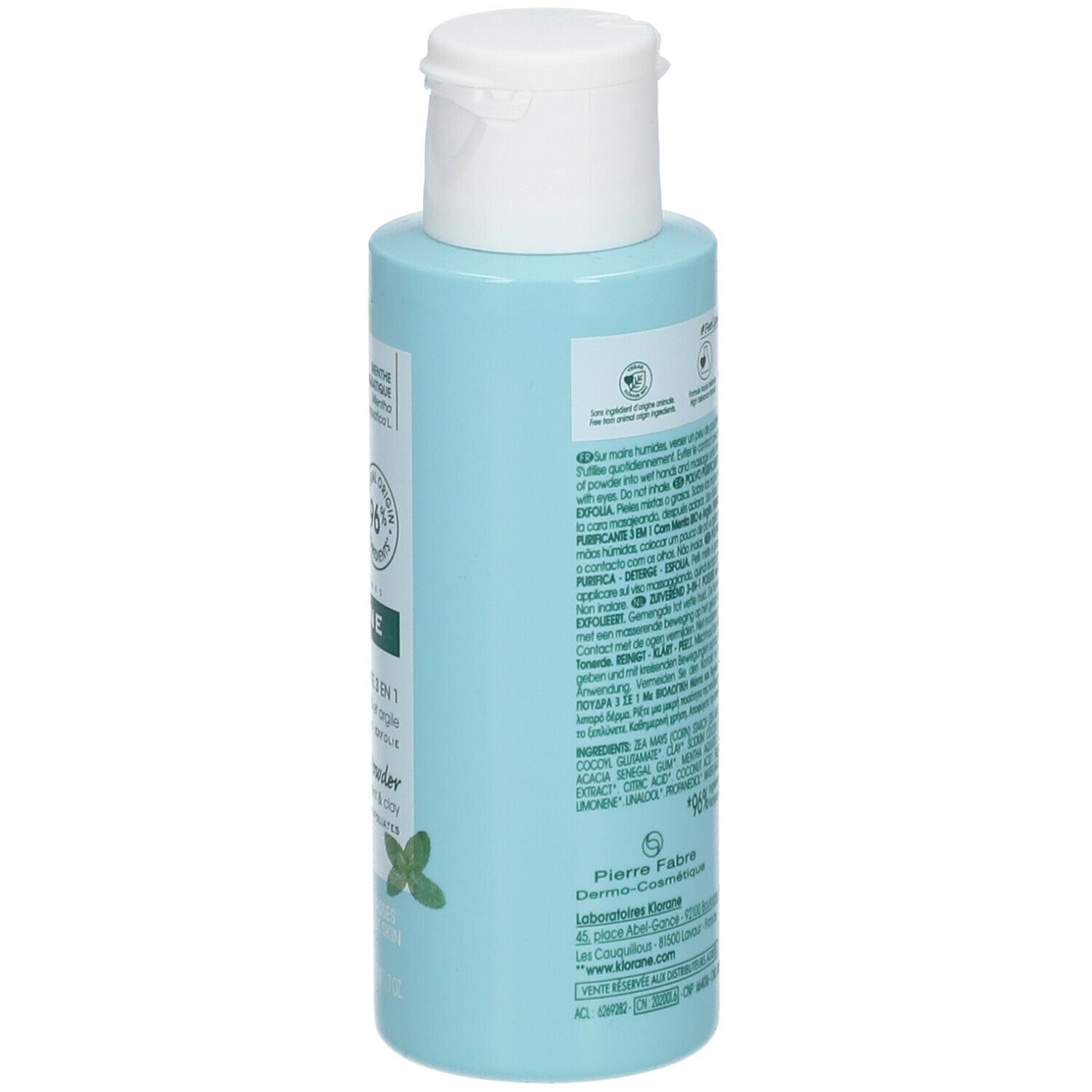 KLORANE Polvere Purificante 3 in 1 alla Menta BIO e all'Argilla
