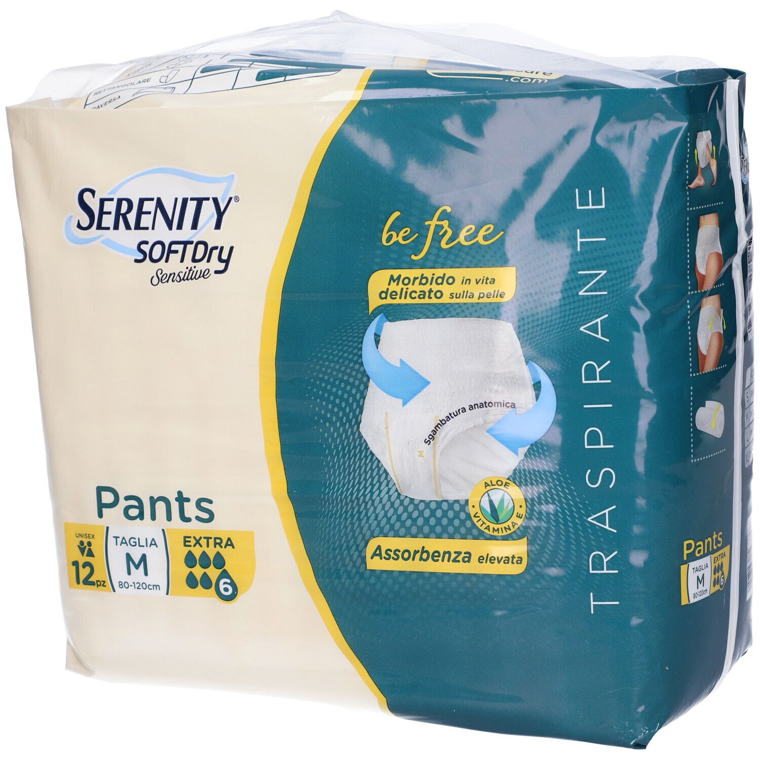 Serenity Pants Sd Sensitive Be Free Extra M 12 Pezzi