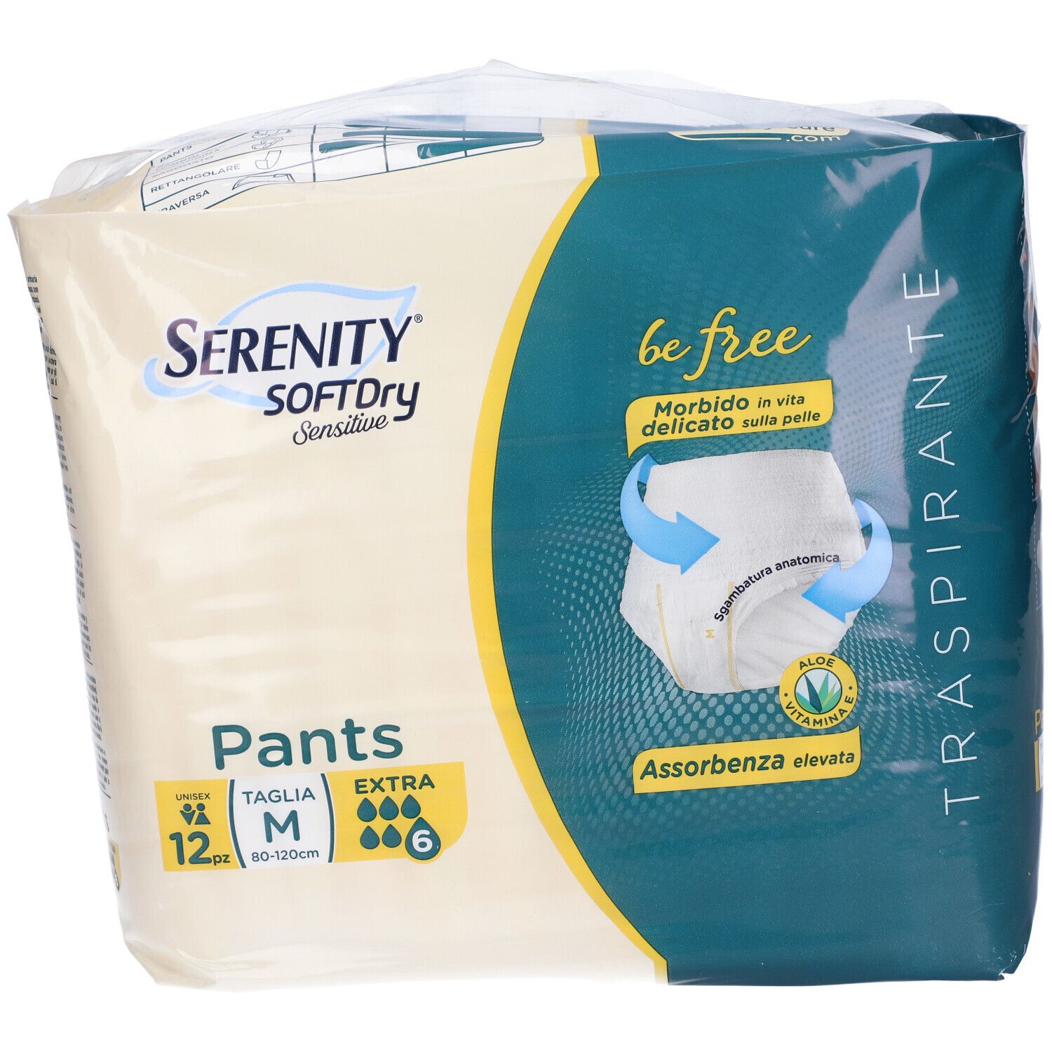 Serenity Pants Sd Sensitive Be Free Extra M 12 Pezzi