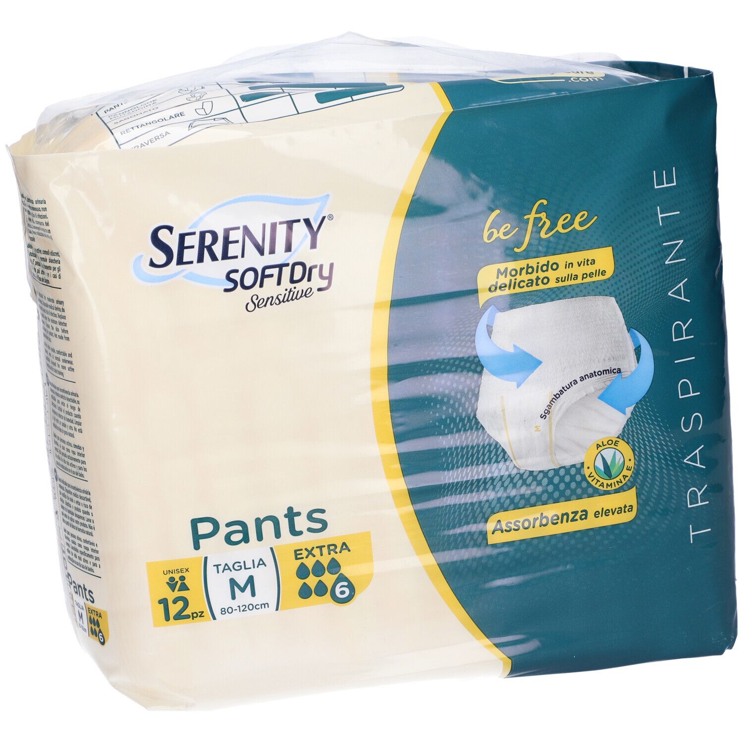 Serenity Pants Sd Sensitive Be Free Extra M 12 Pezzi