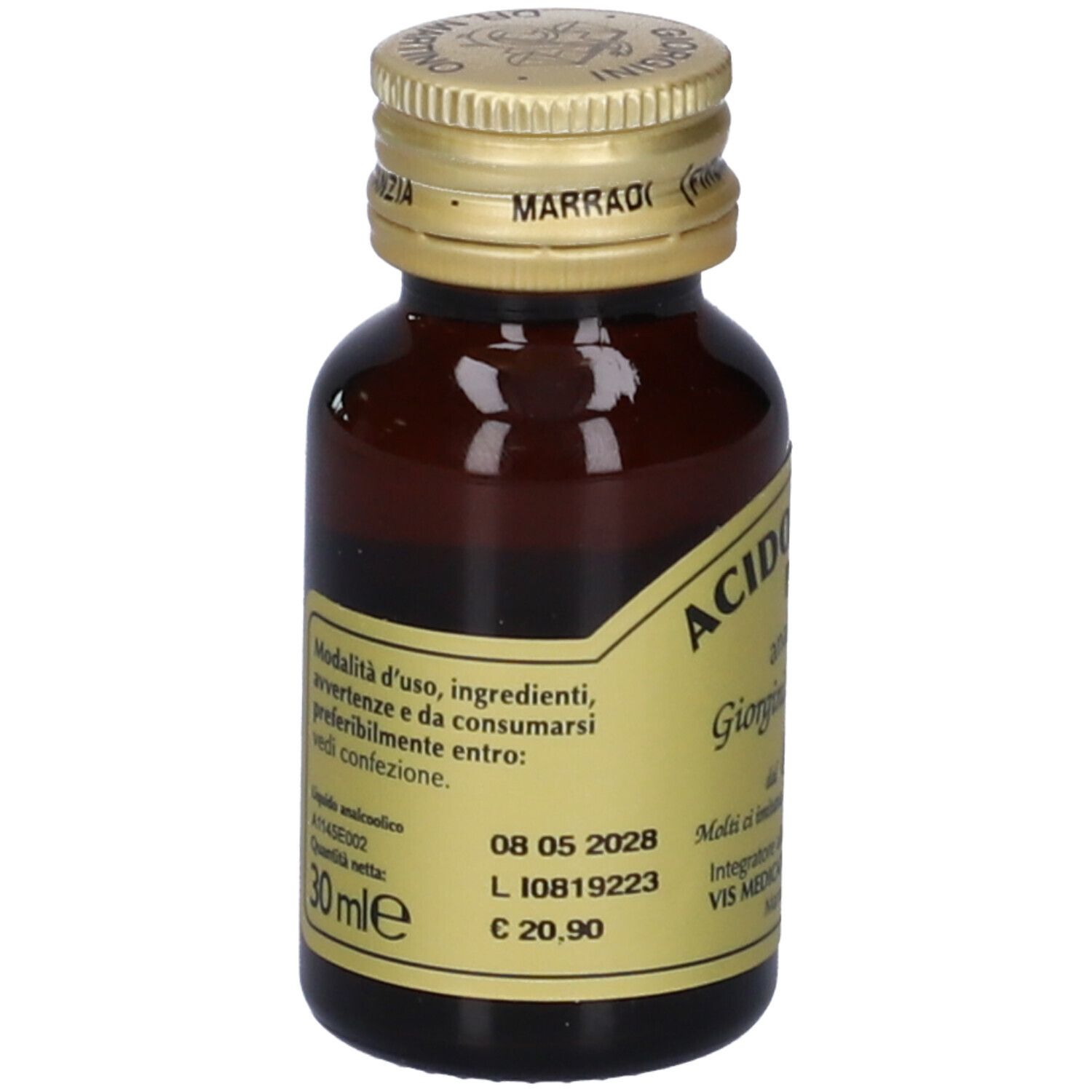 Acido Folico Puro Liquido Analcolico 30 Ml