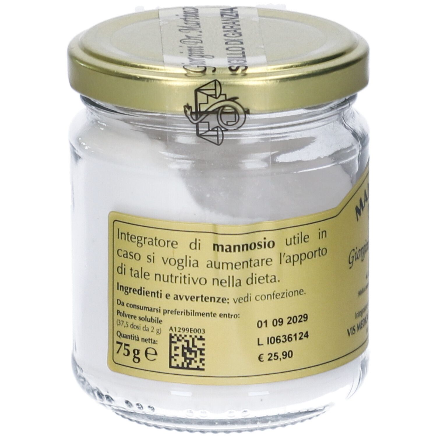 Mannosio Puro Polvere Solubile 75 G
