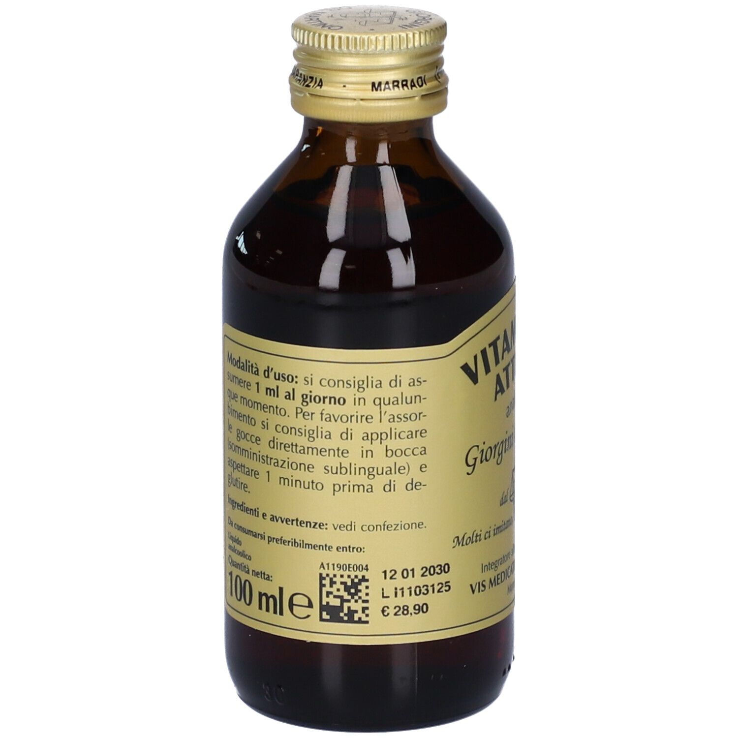 Vitamina B12 Attivata Liquido 100 Ml