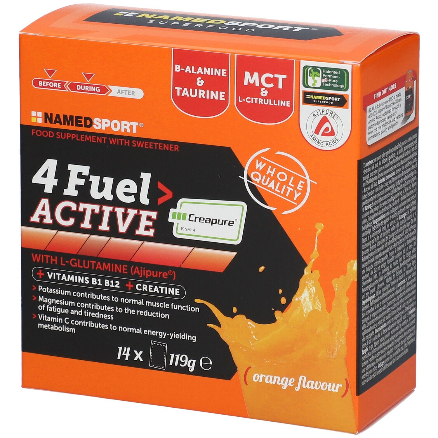 NAMEDSPORT® 4 Fuel Active Orange Flavor