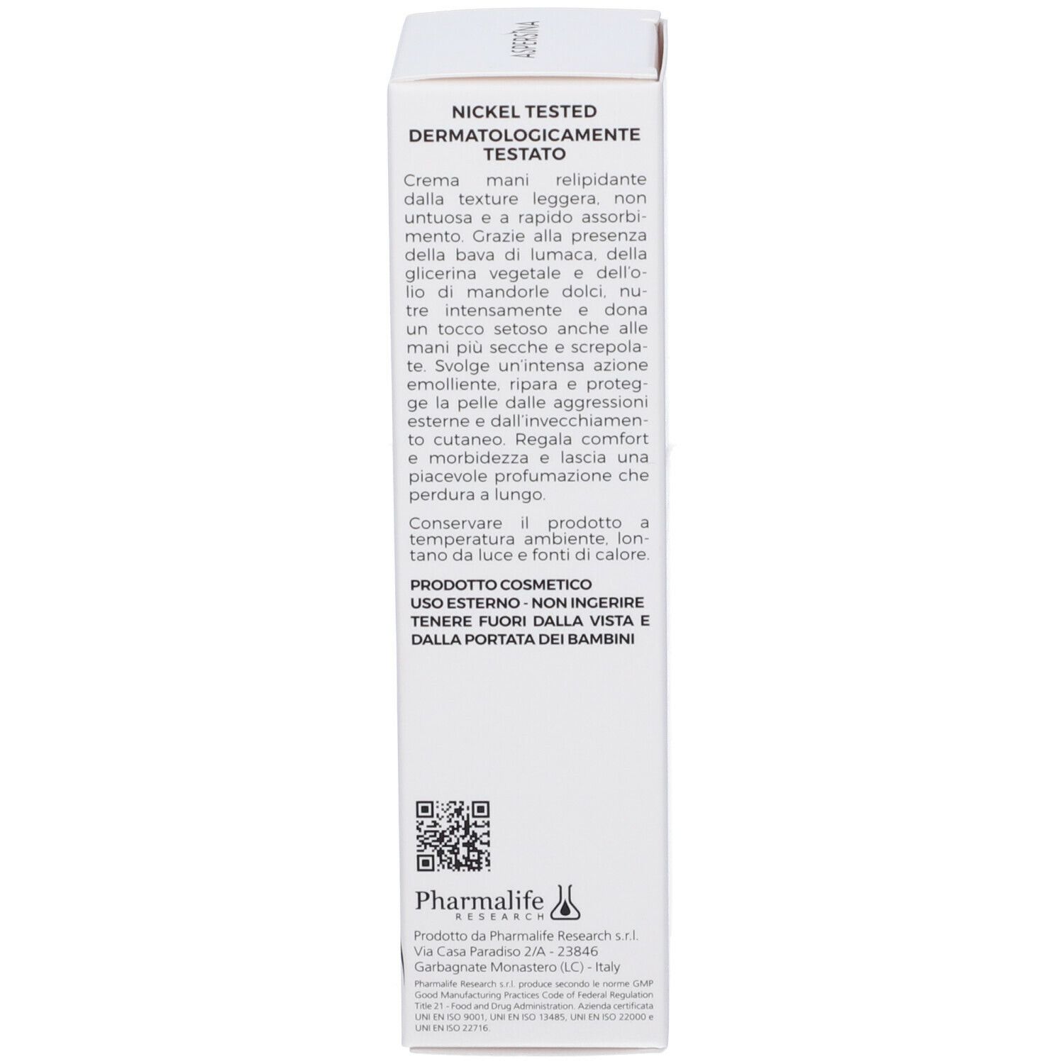 Pharmalife Reserch Aspersina Repair Crema Mani Relipidante