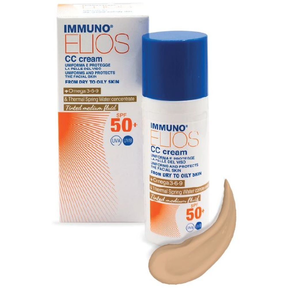 Immuno Elios Cc Cream Spf50+ Tinted Medium 40 Ml