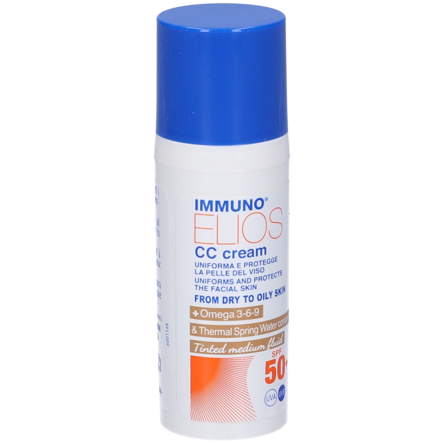 Immuno Elios Cc Cream Spf50+ Tinted Medium 40 Ml