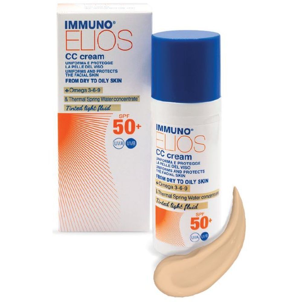 Immuno Elios Cc Cream Spf50+ Tinted Light 40 Ml