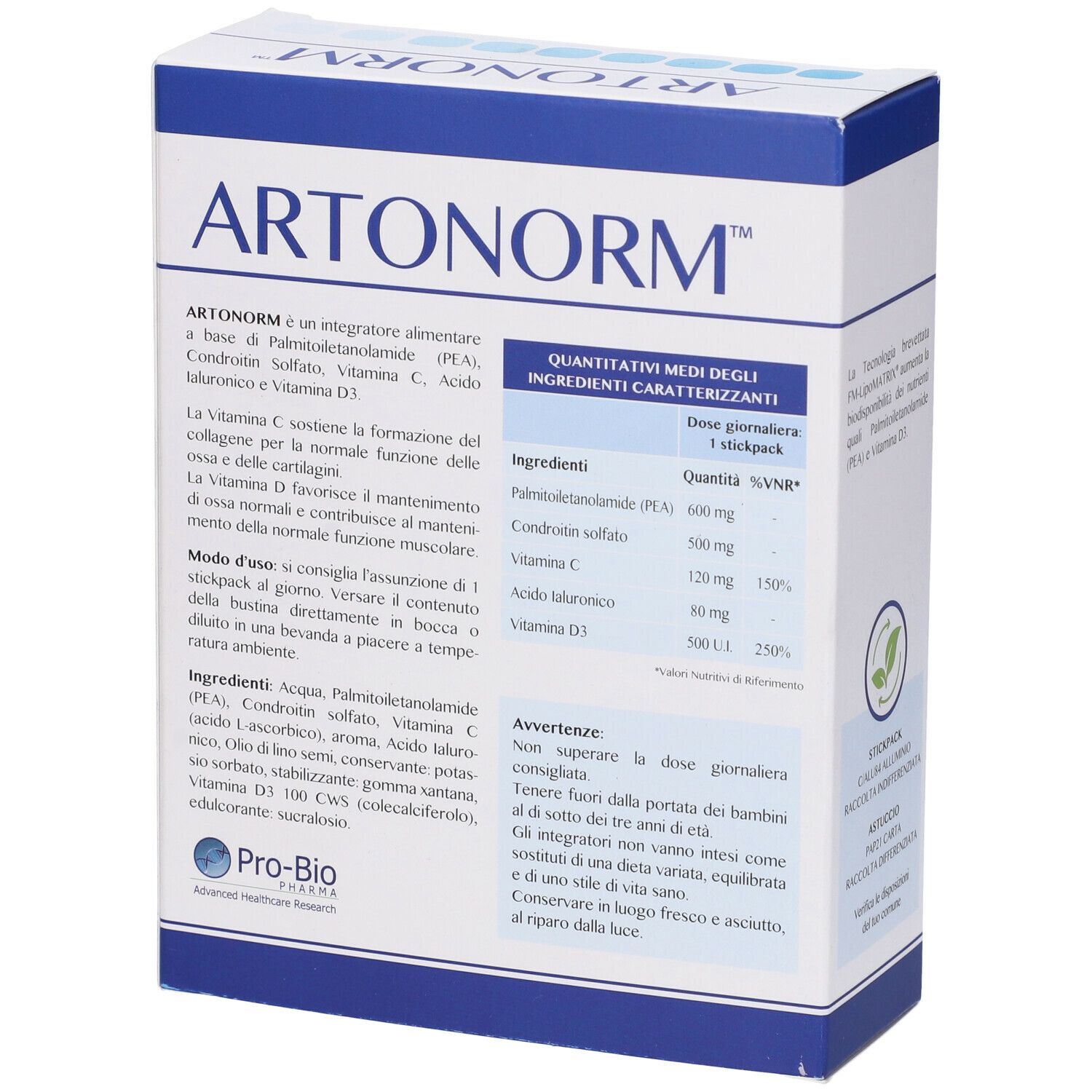 Artonorm 15 Stickpack Da 15 Ml