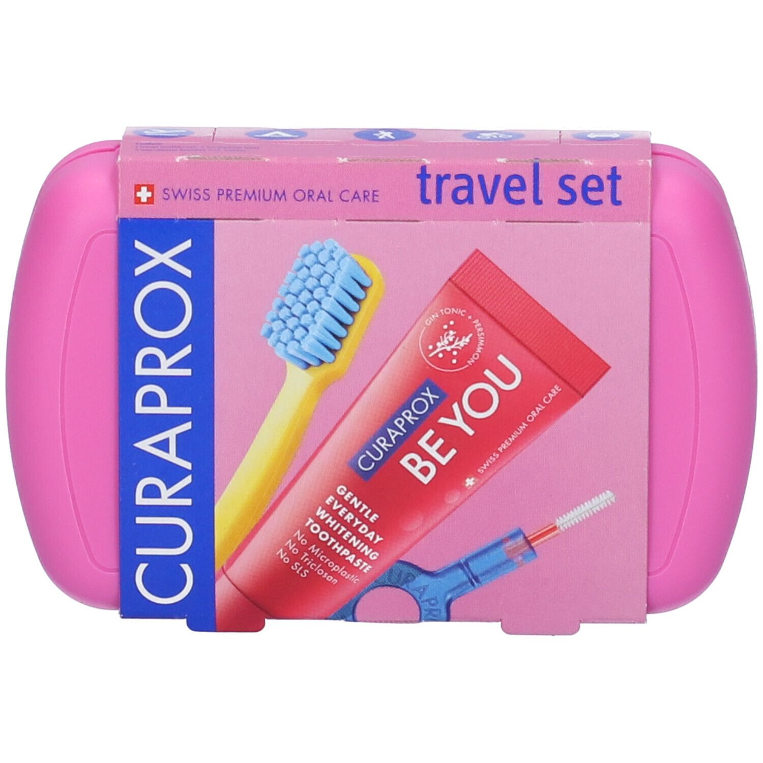 Curaprox Travel Set, Pink