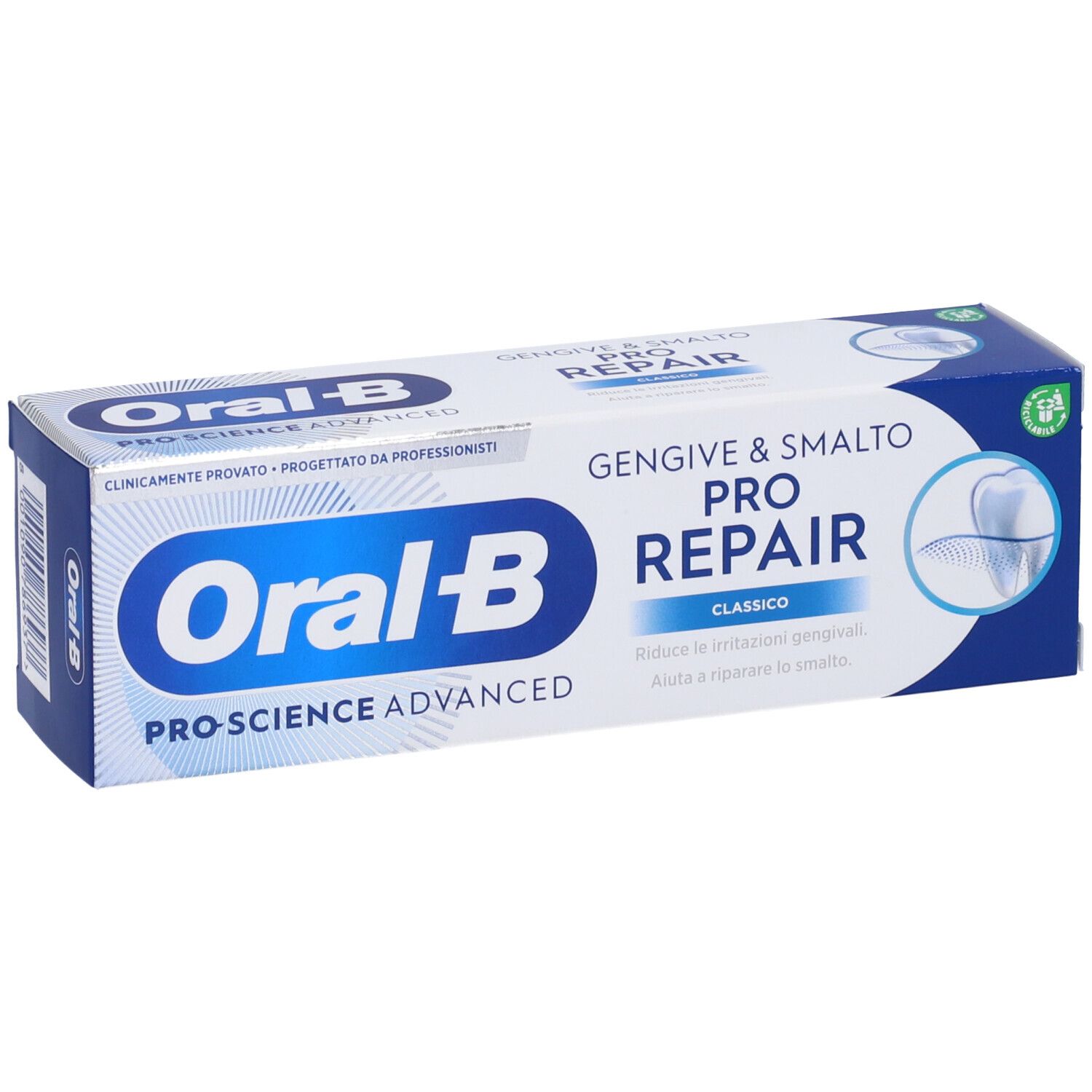 ORALB PROFESSIONAL GENGIVE & SMALTO PRO REPAIR CLASSICO DENTIFRICIO 75 ML -  Pharmaglamour Farmacia On-line