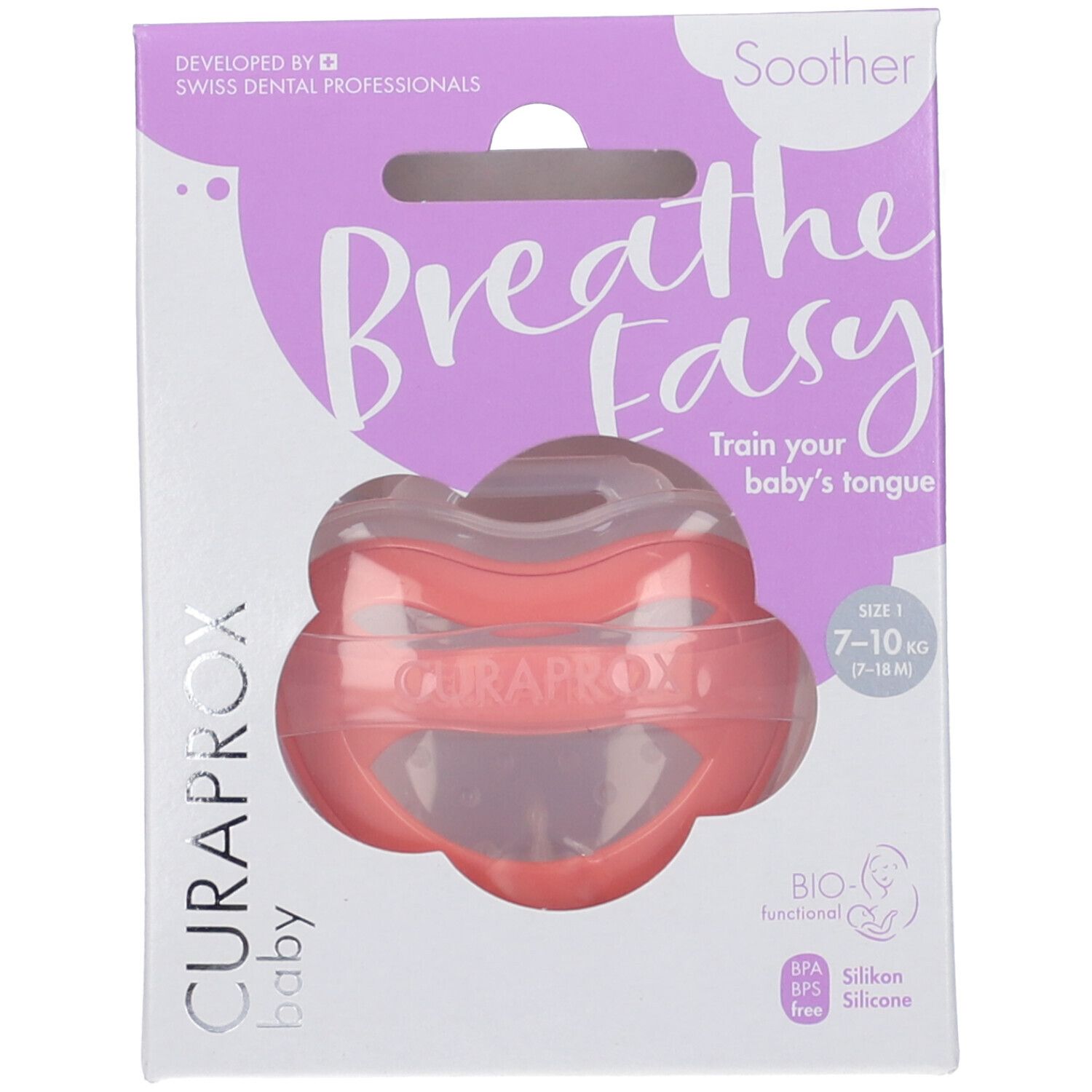 Curaprox Baby Soother Coral Taglia 1 1-2 +2,5 Anni.5 Anni e Mezzo