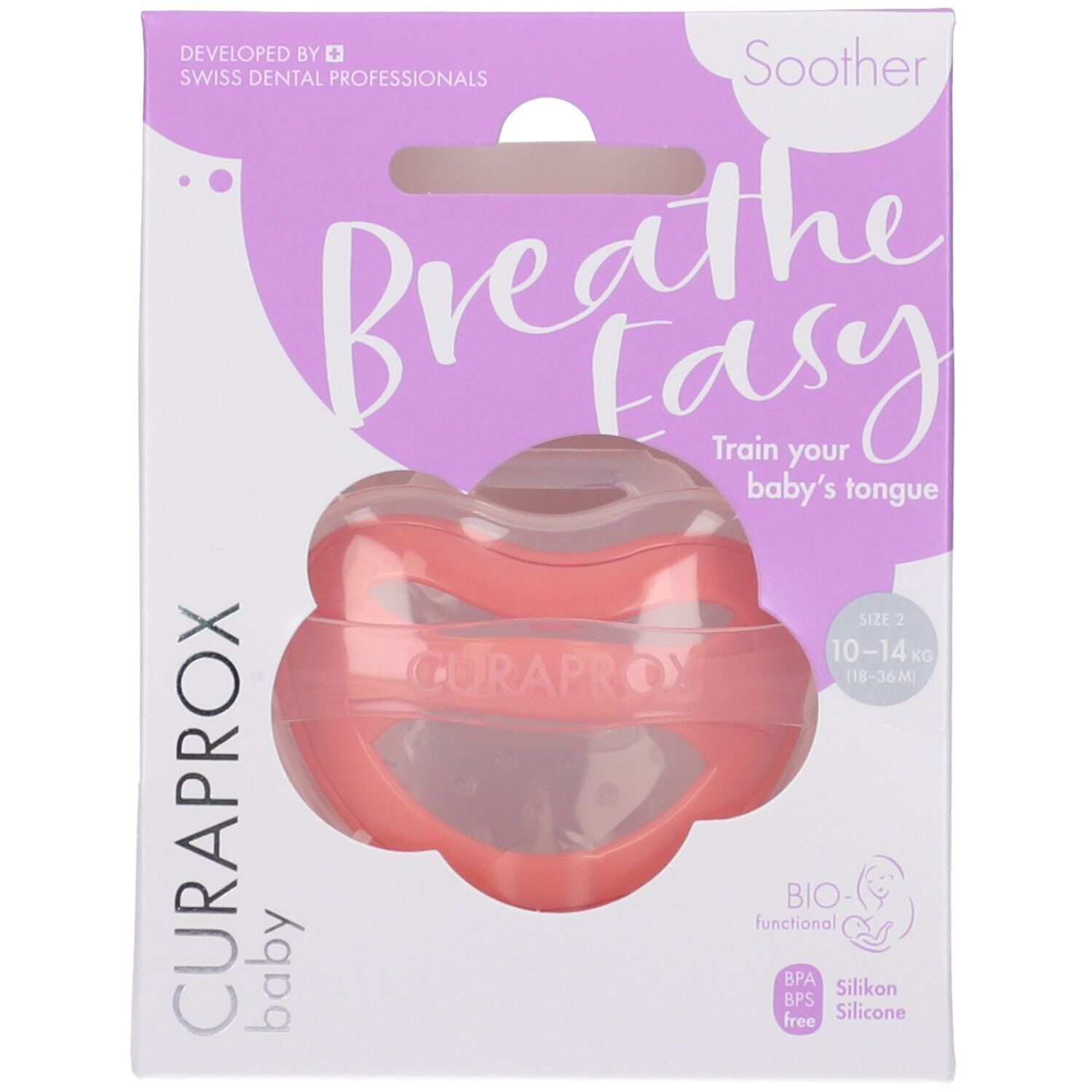 Curaprox Baby Soother Coral Taglia 2 +2,5 Anni Coral