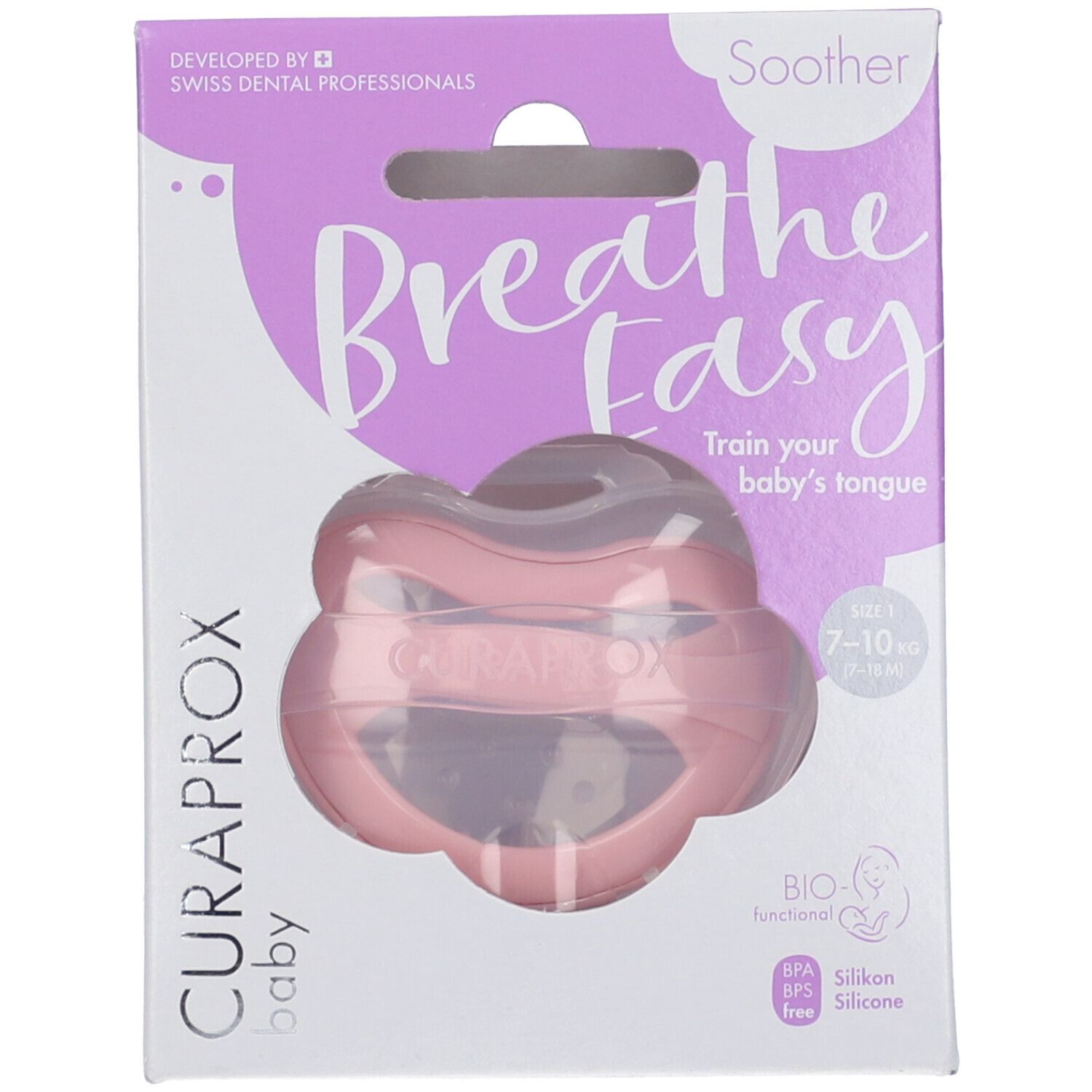 Curaprox Baby Soother Pink Taglia 1 1-2 +2,5 Anni.5 Anni e Mezzo Pink